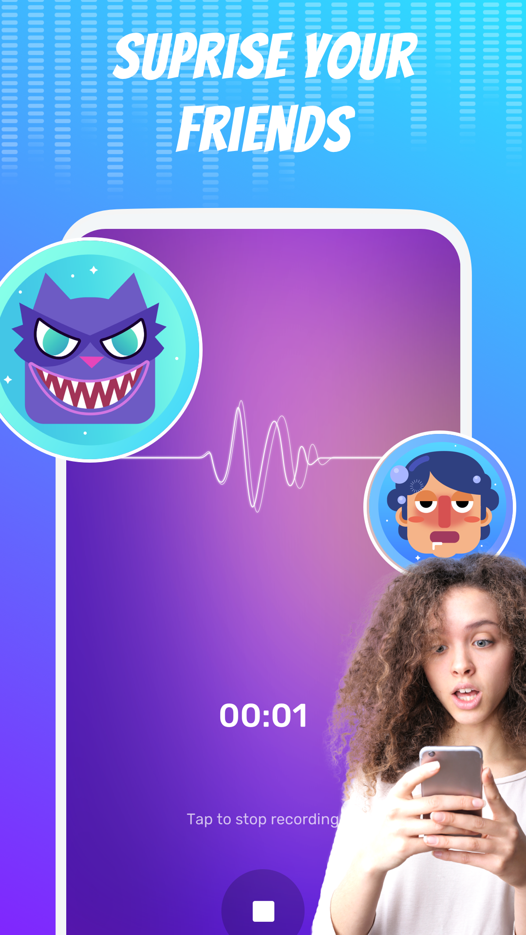 اسکرین شات 4 برنامه Voice Changer - Voice Effects