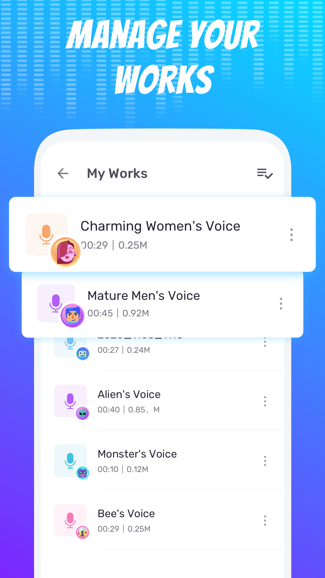 اسکرین شات 8 برنامه Voice Changer - Voice Effects