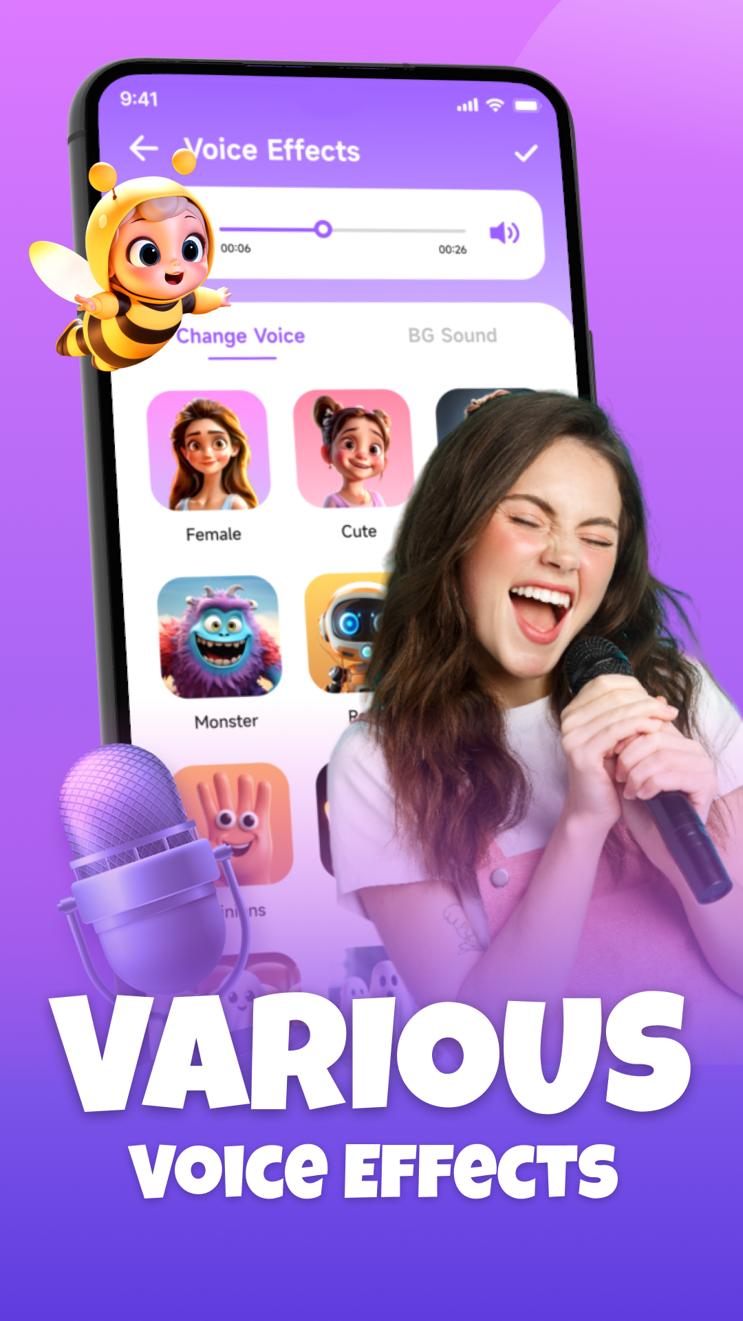 اسکرین شات 1 برنامه Voice Changer - Voice Effects
