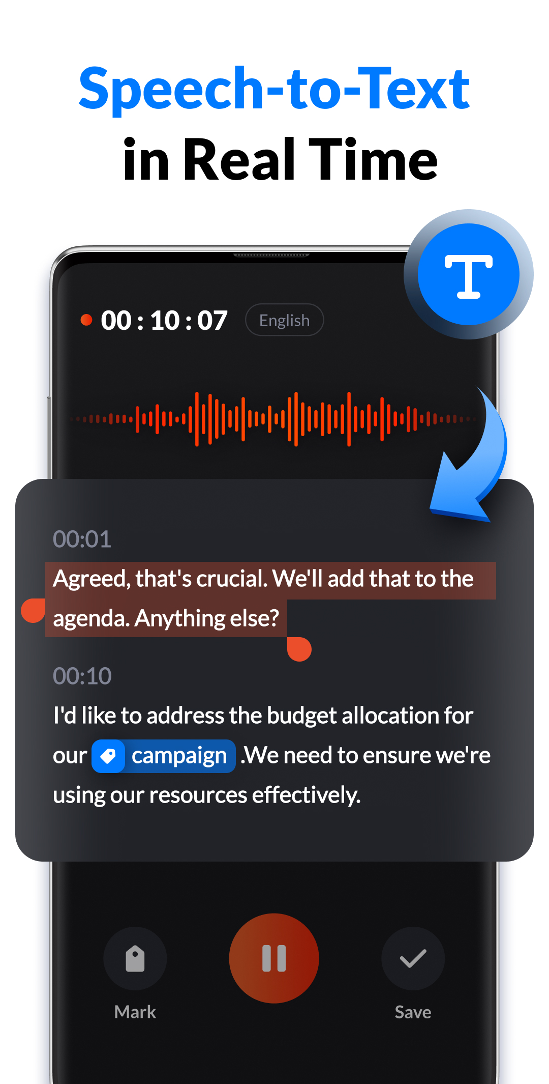 اسکرین شات 3 برنامه Voice Recorder & Voice Memos