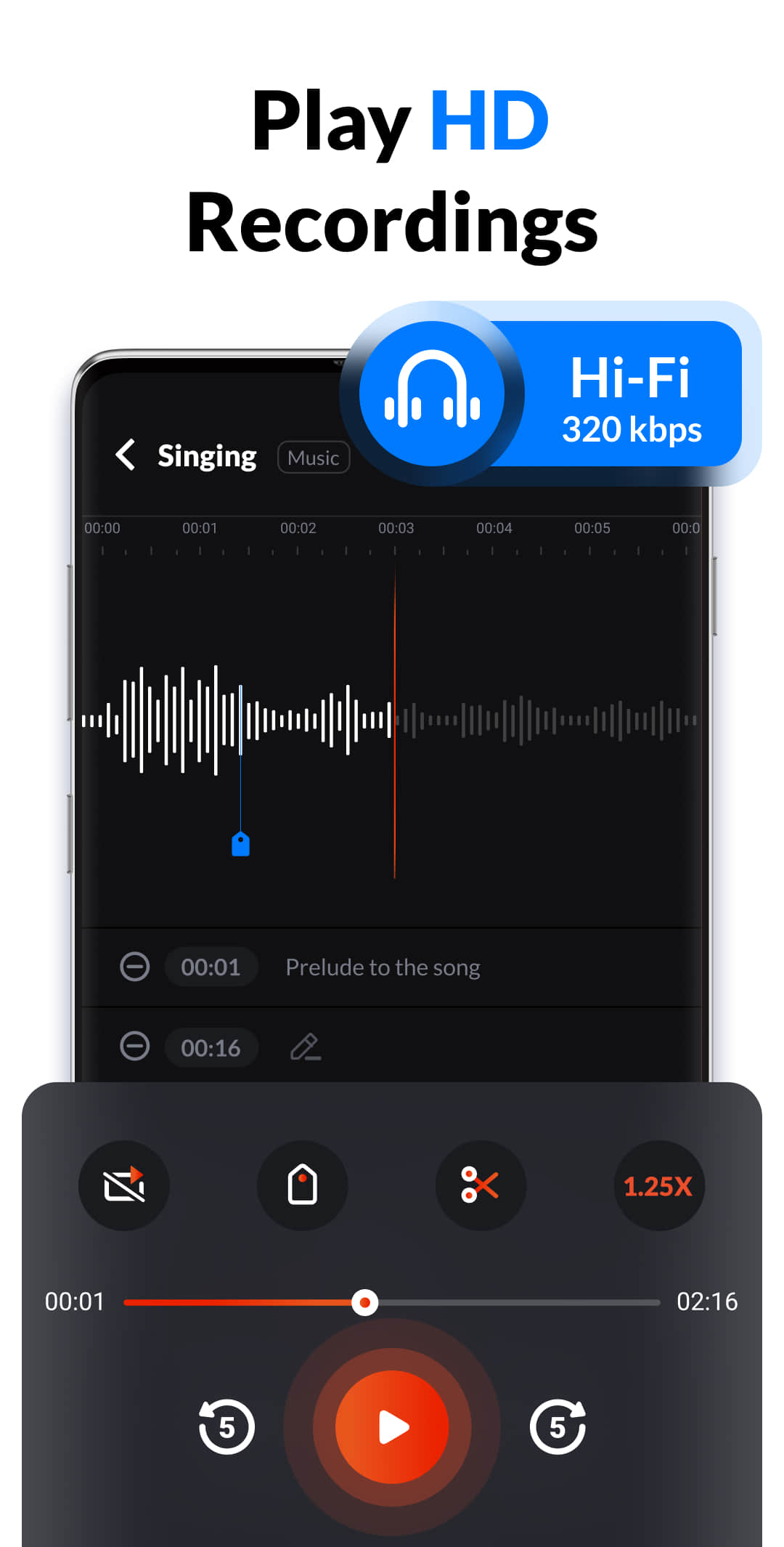 اسکرین شات 5 برنامه Voice Recorder & Voice Memos