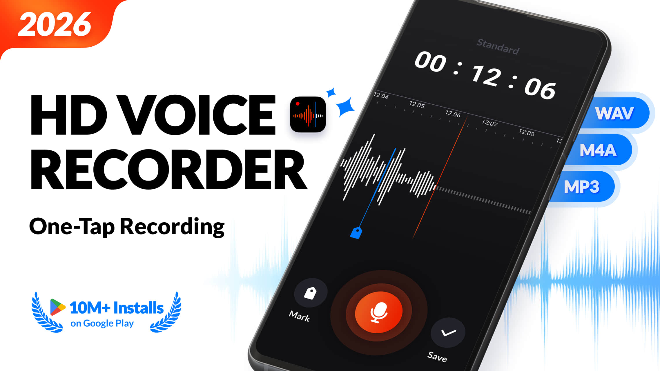 اسکرین شات 1 برنامه Voice Recorder & Voice Memos