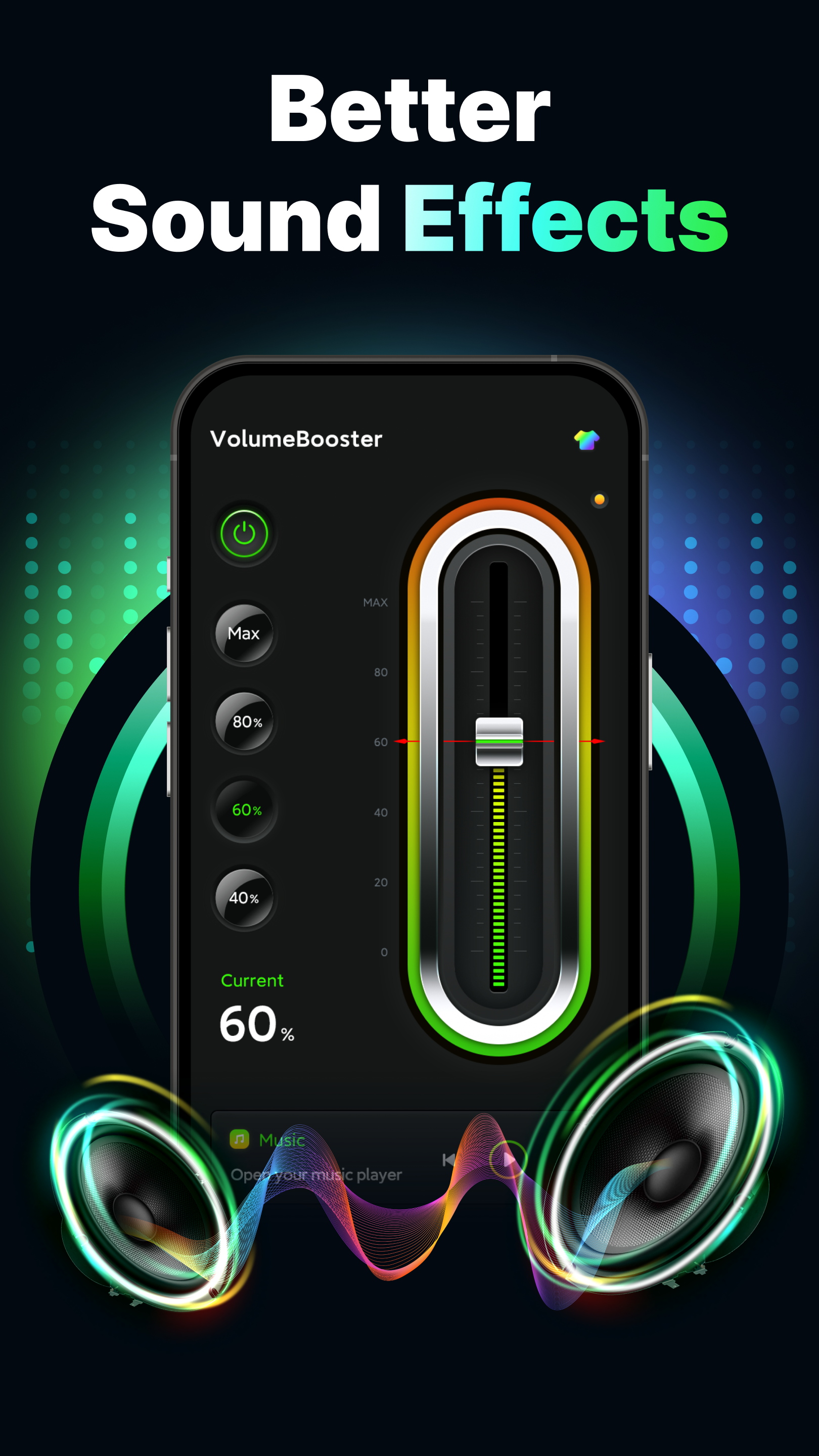 اسکرین شات 5 برنامه Volume Booster - Loud Speaker