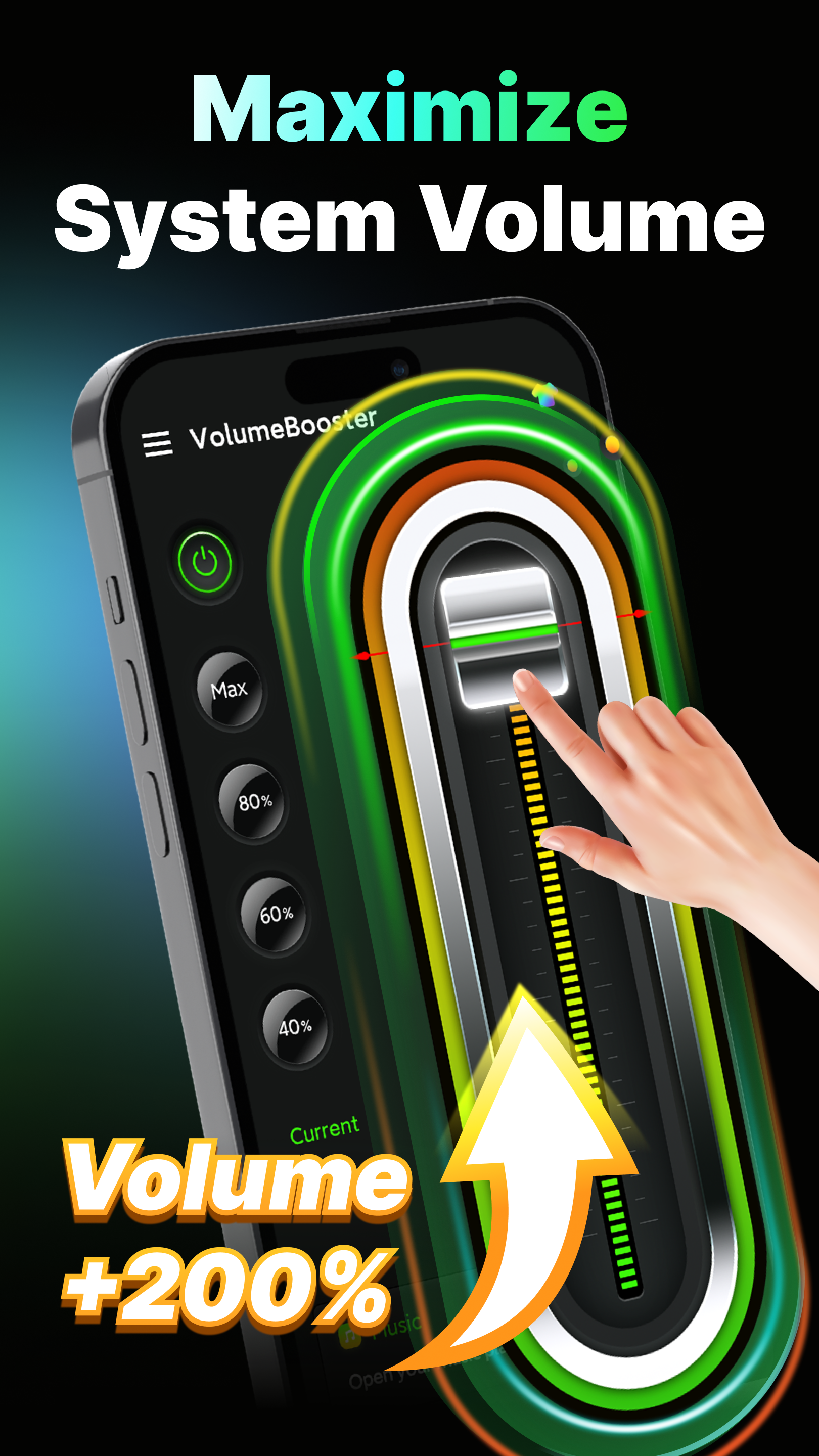 اسکرین شات 1 برنامه Volume Booster - Loud Speaker