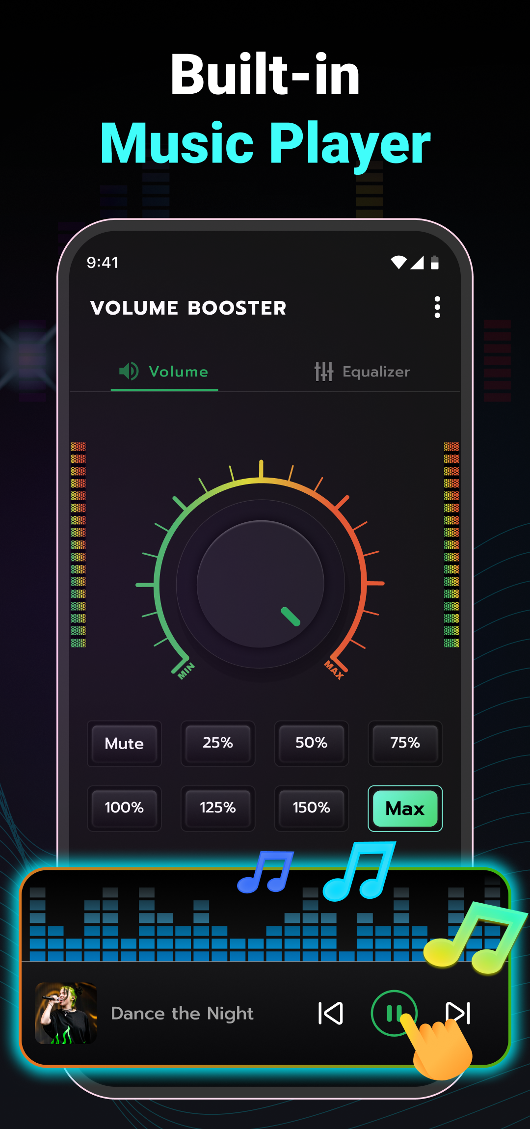 اسکرین شات 5 برنامه Volume Booster - Sound Booster