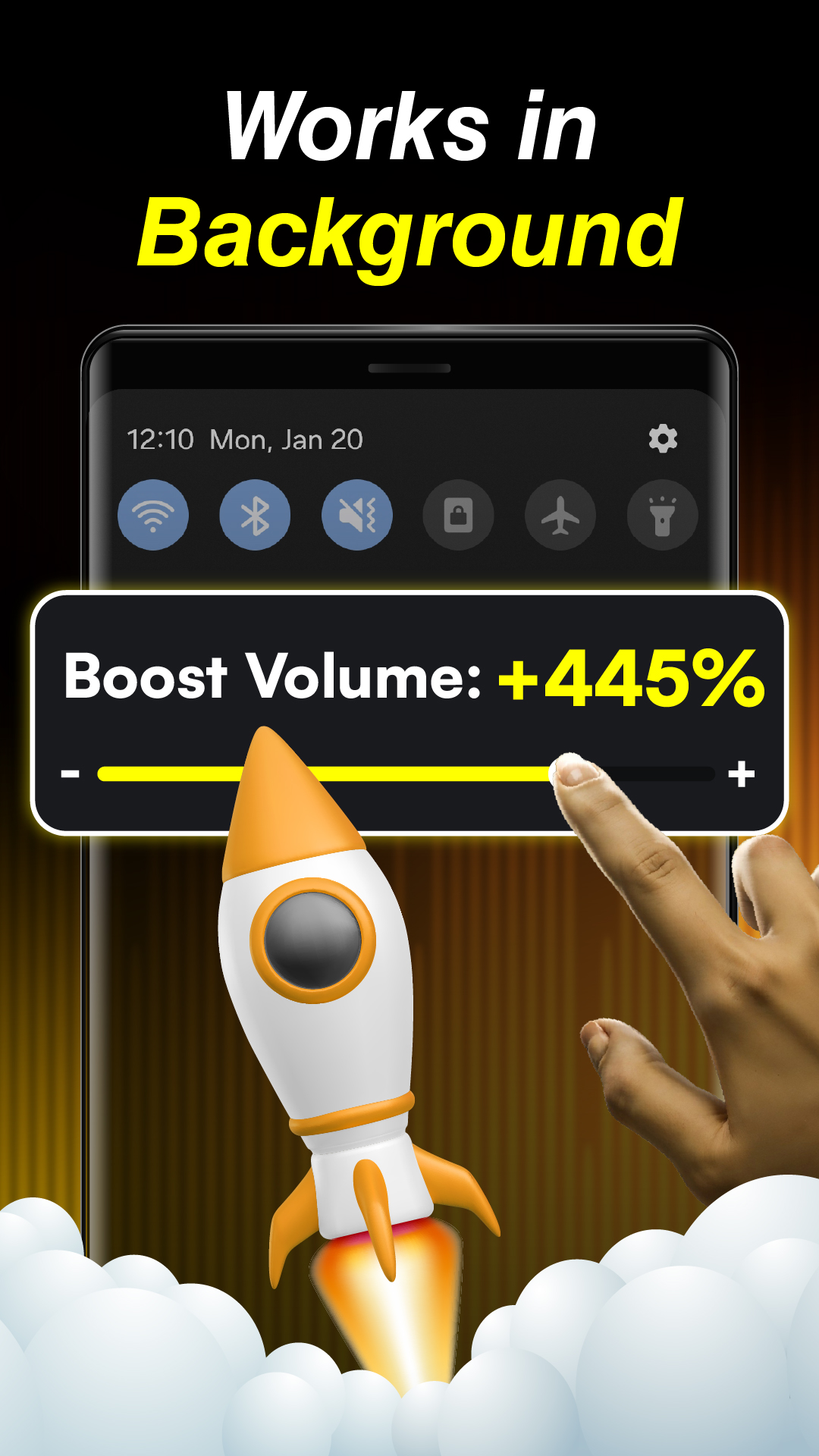 اسکرین شات 4 برنامه Volume Booster - Equalizer