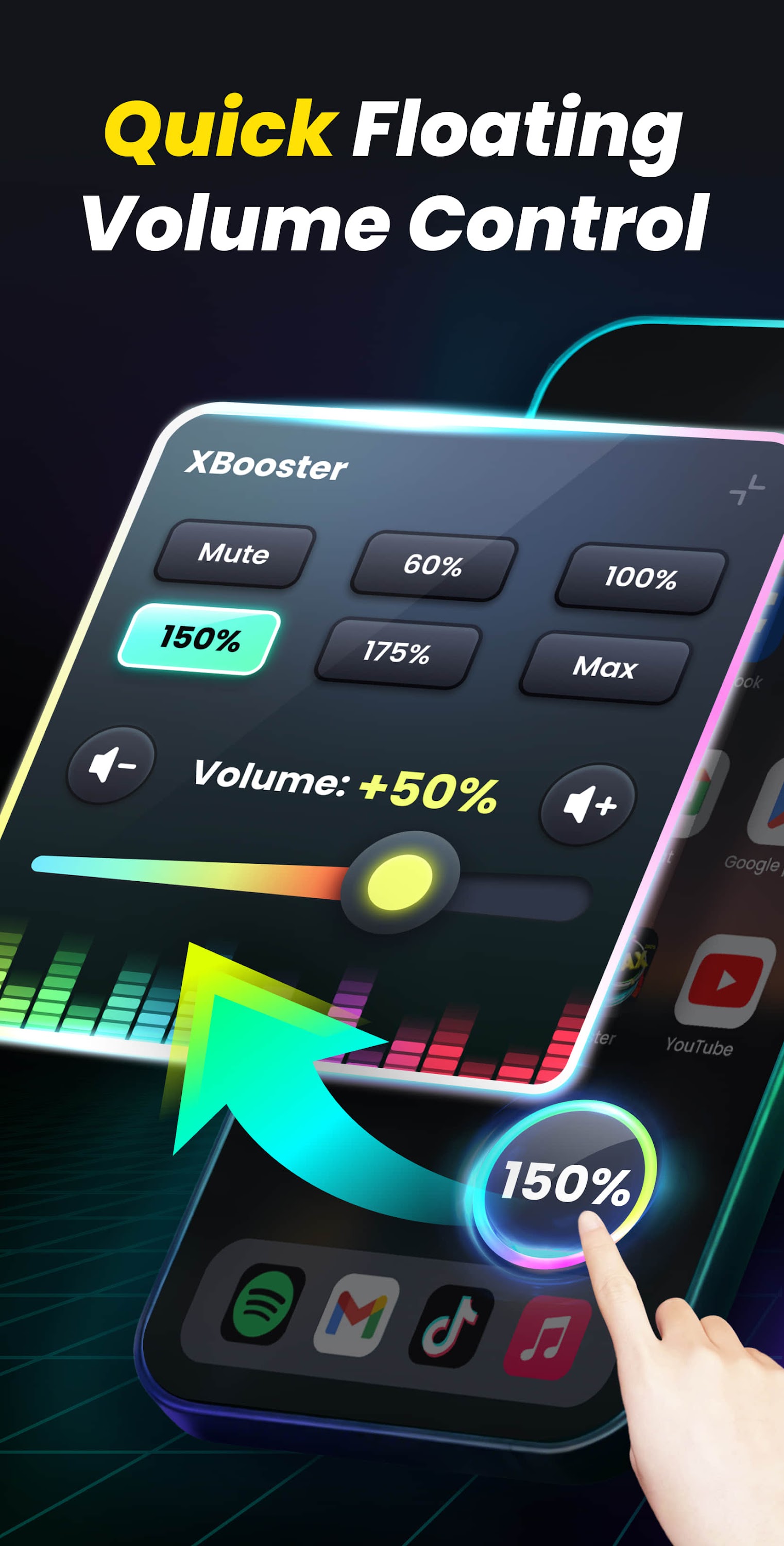 اسکرین شات 6 برنامه Volume Booster - Sound Booster