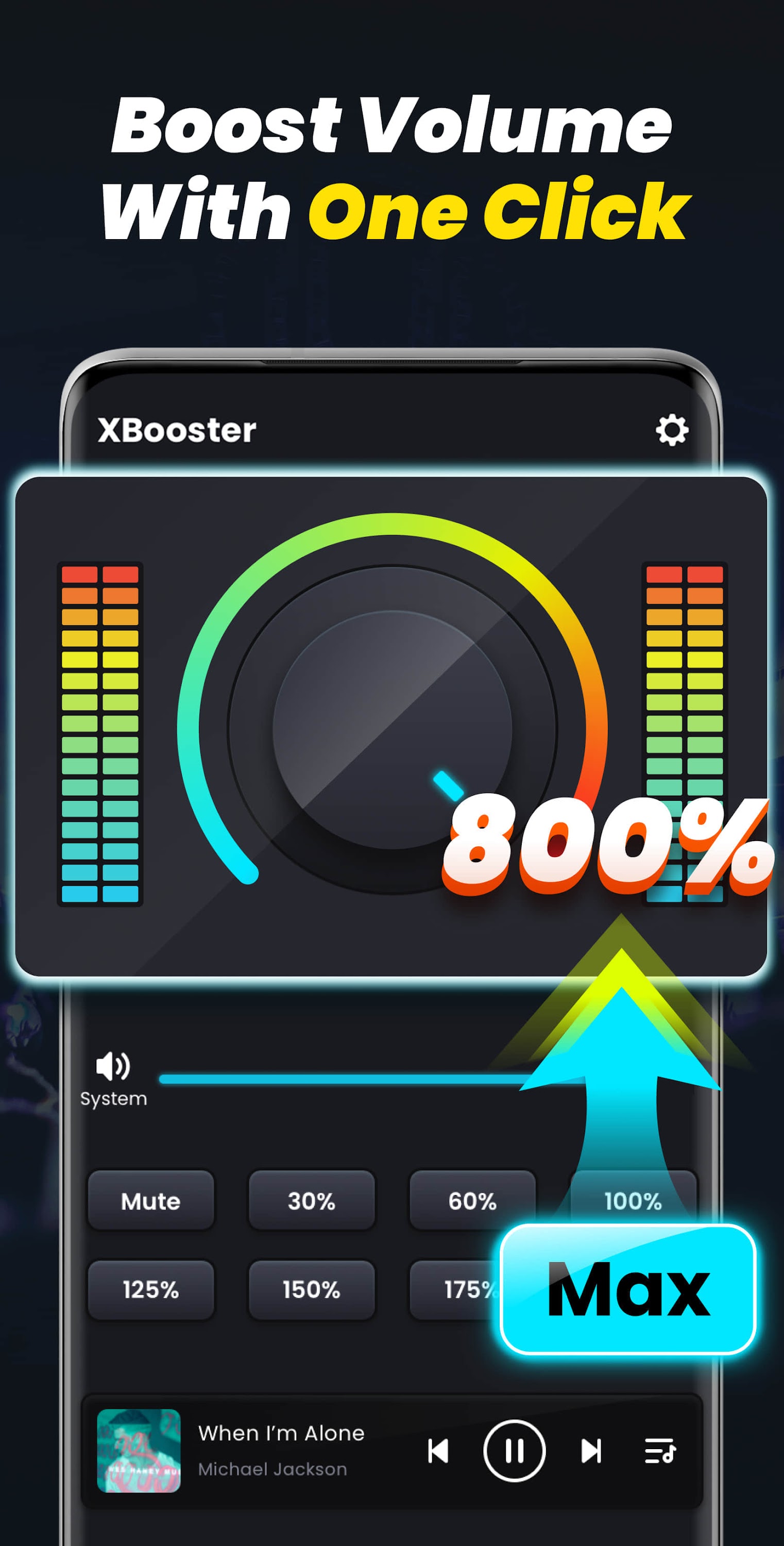 اسکرین شات 2 برنامه Volume Booster - Sound Booster