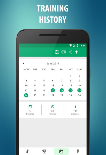 اسکرین شات 5 برنامه Abs workout  - 21 Day Fitness Challenge