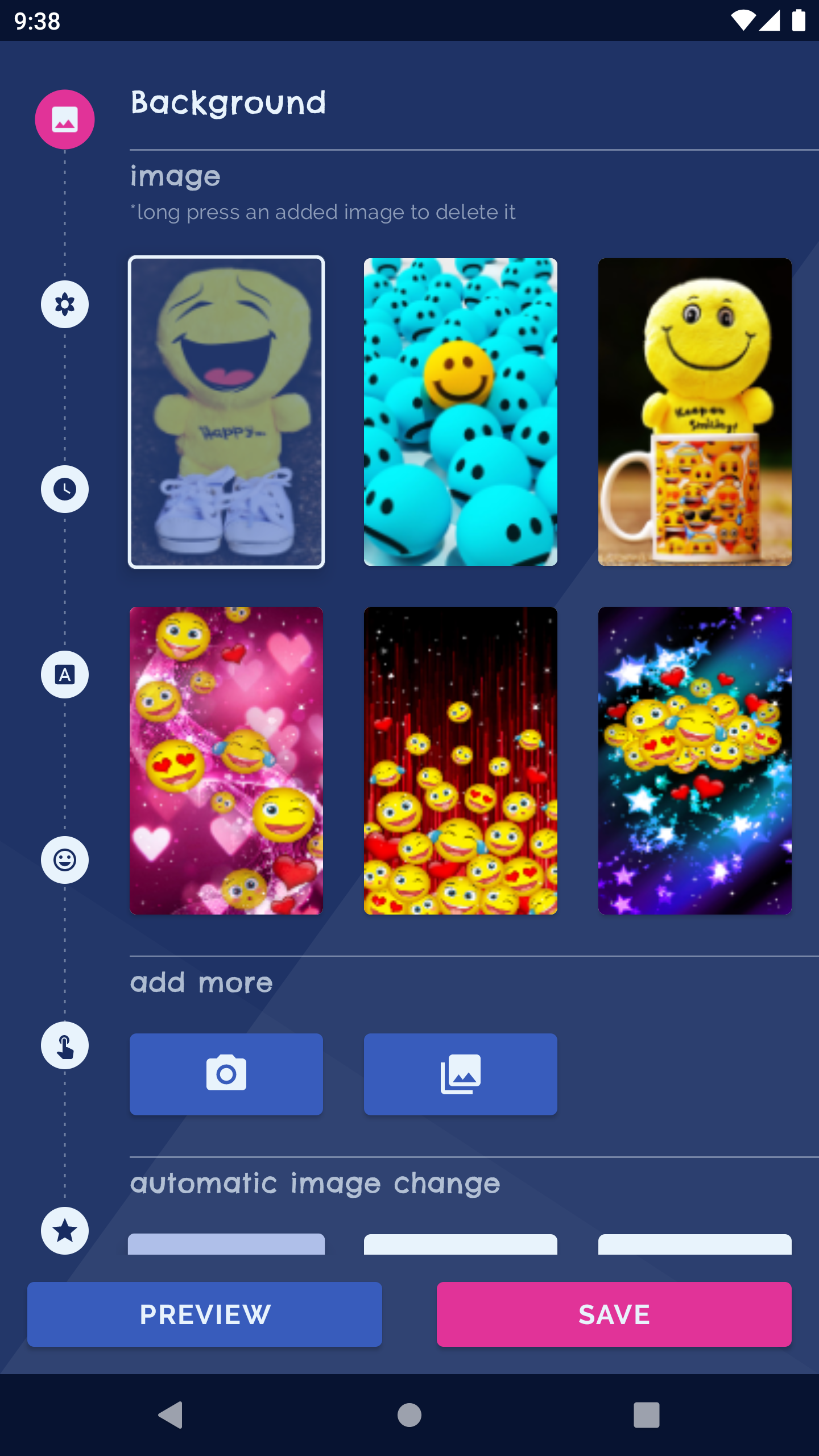 اسکرین شات 1 برنامه Cute Emoji Live Wallpaper