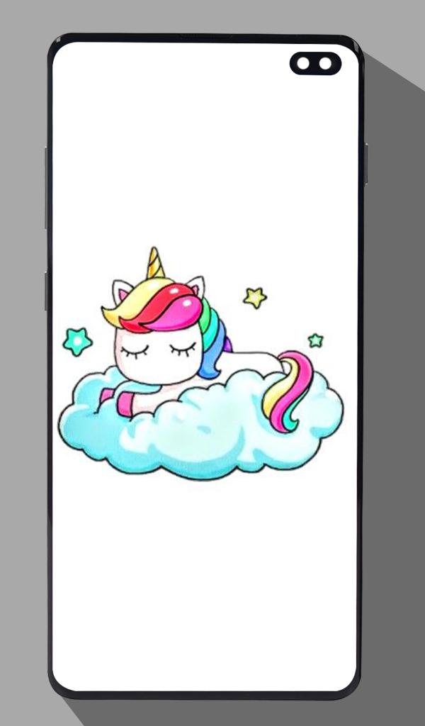 اسکرین شات 1 برنامه Cute Unicorn Wallpapers