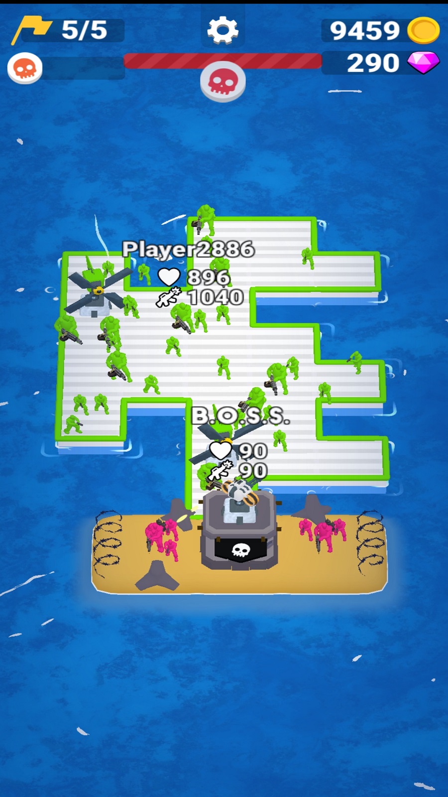 اسکرین شات 3 بازی جنگ قایق‌ها | نسخه مود شده