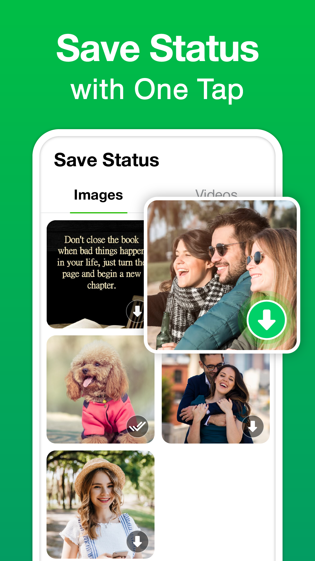 اسکرین شات 1 برنامه Save Status - Download Status