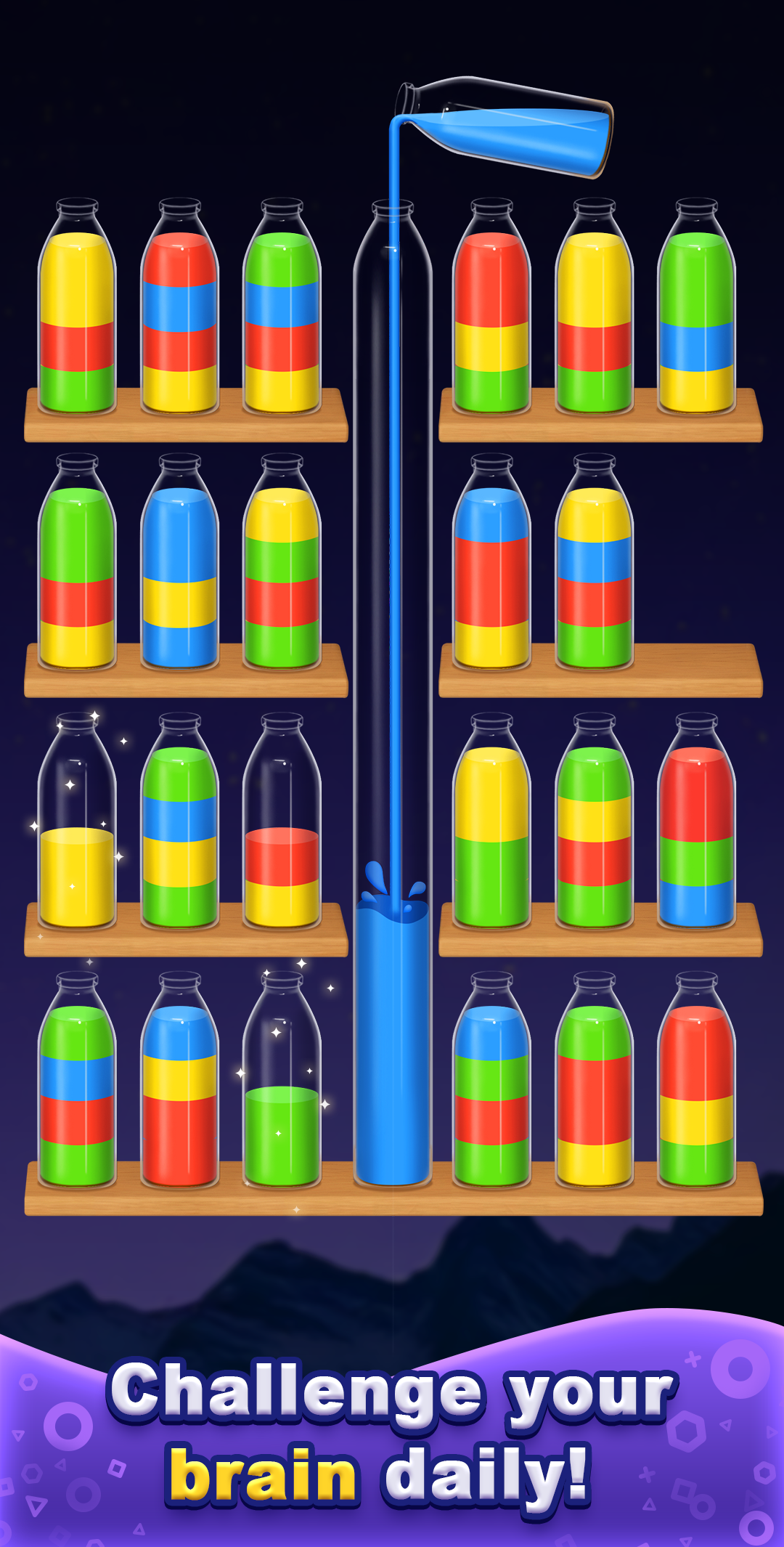 اسکرین شات 2 بازی Water Sort! Color Sort Puzzle