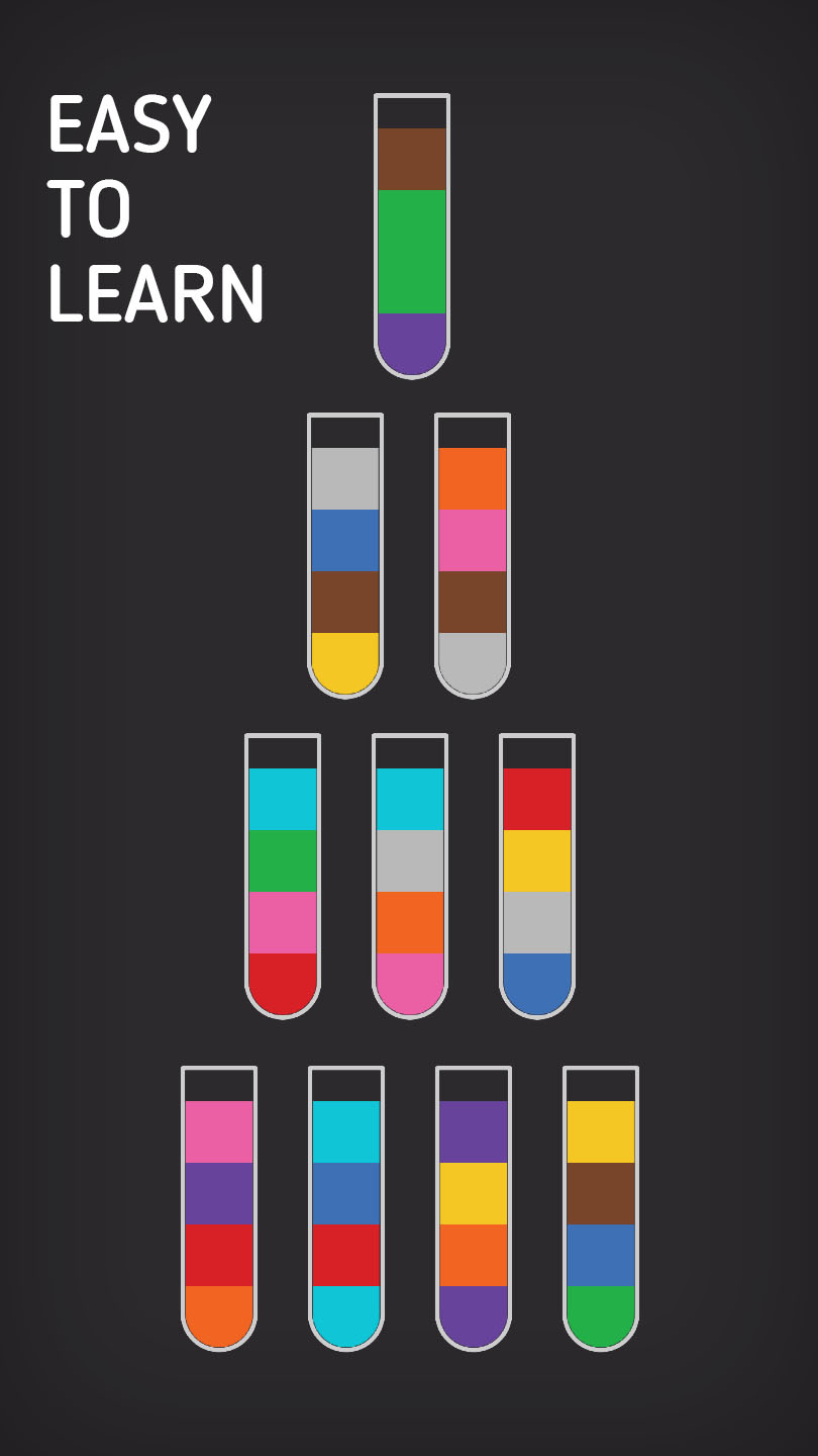 اسکرین شات 3 بازی Water Sort - Color Sort Puzzle