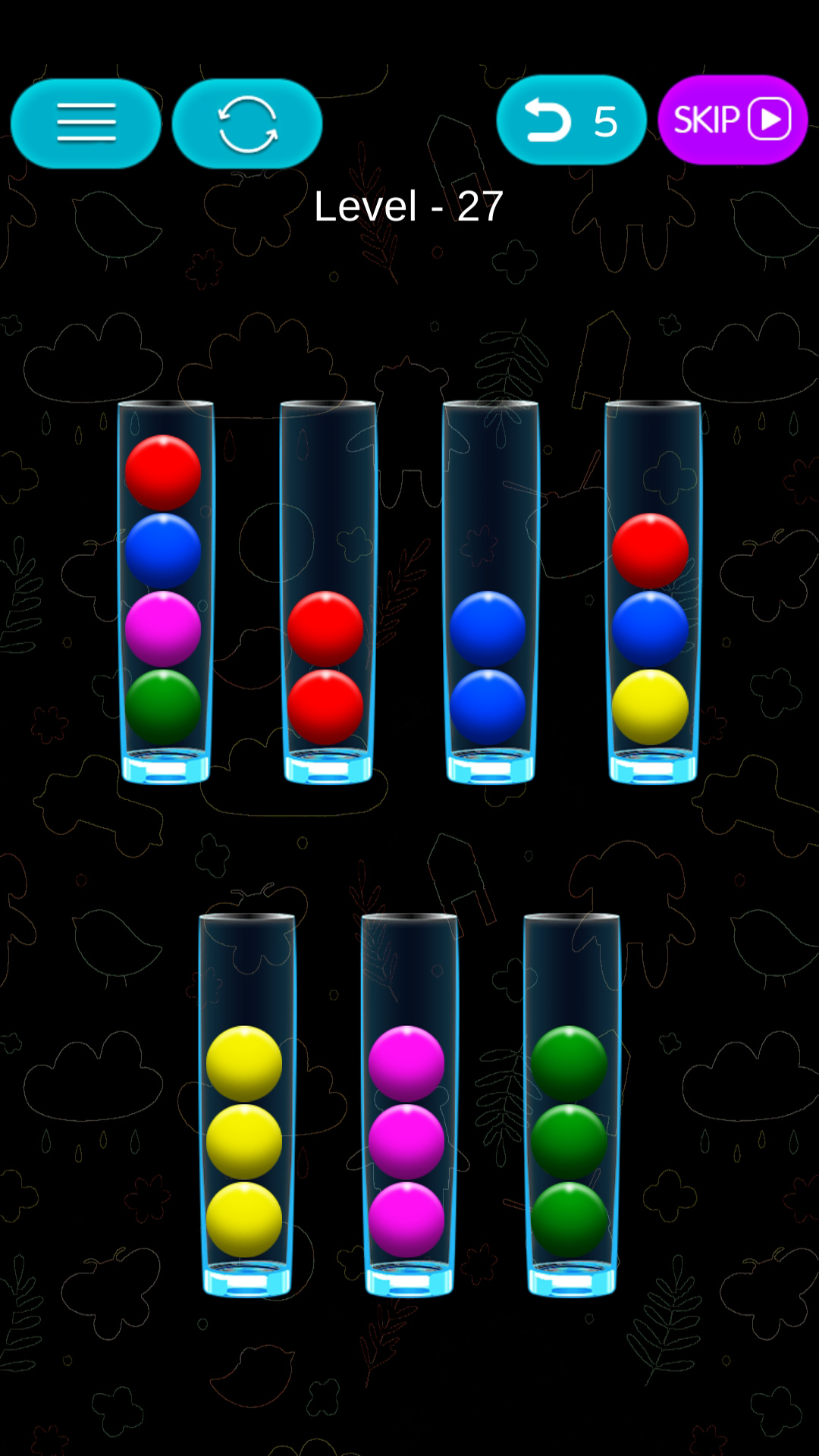 اسکرین شات 2 بازی Ball Sort Puzzle
