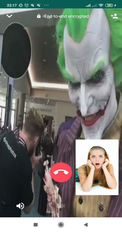 اسکرین شات 6 برنامه Joker Prank Fake Video Cal