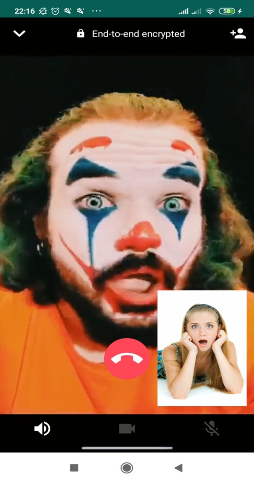 اسکرین شات 3 برنامه Joker Prank Fake Video Cal