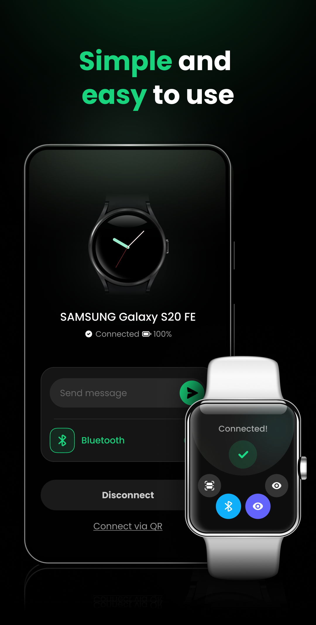 اسکرین شات 2 برنامه Watch Sync App - BT Notifier