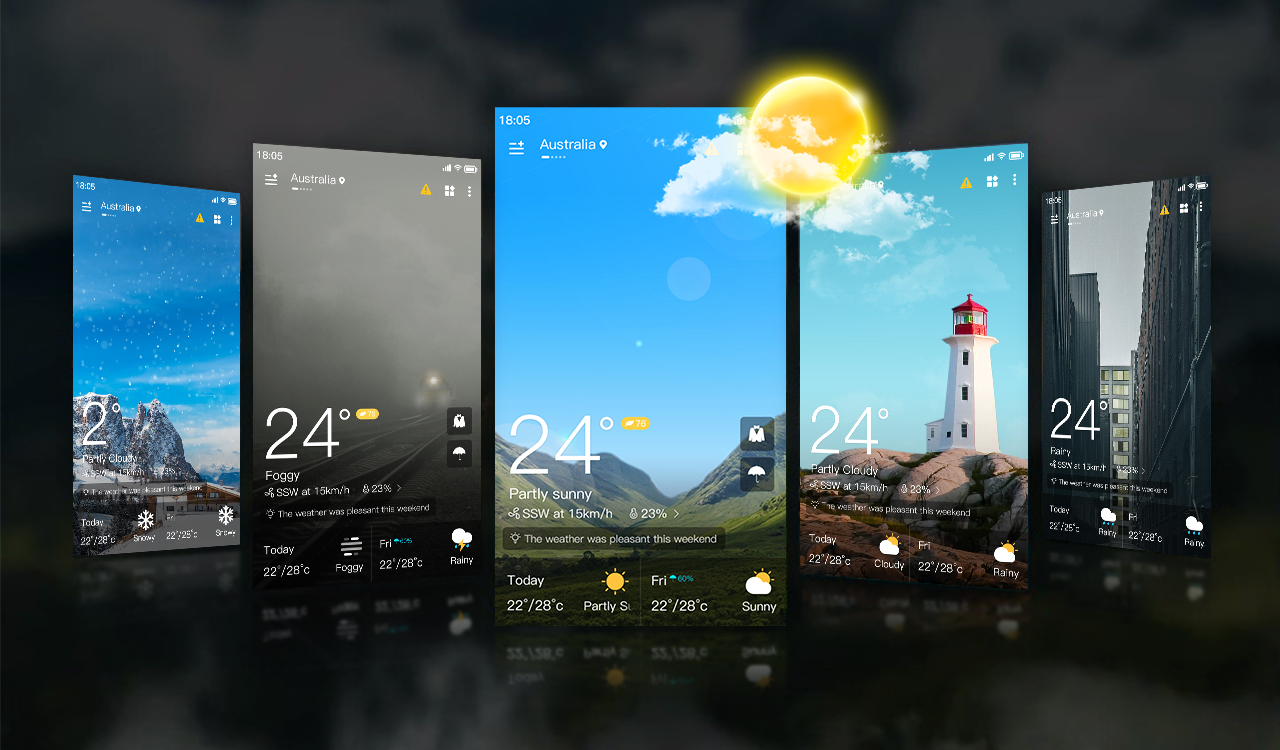 اسکرین شات 1 برنامه Weather Forecast Accurate Info