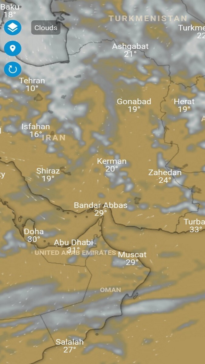 اسکرین شات 2 برنامه آب و هوا پلاس - رادار، بادسنج و...