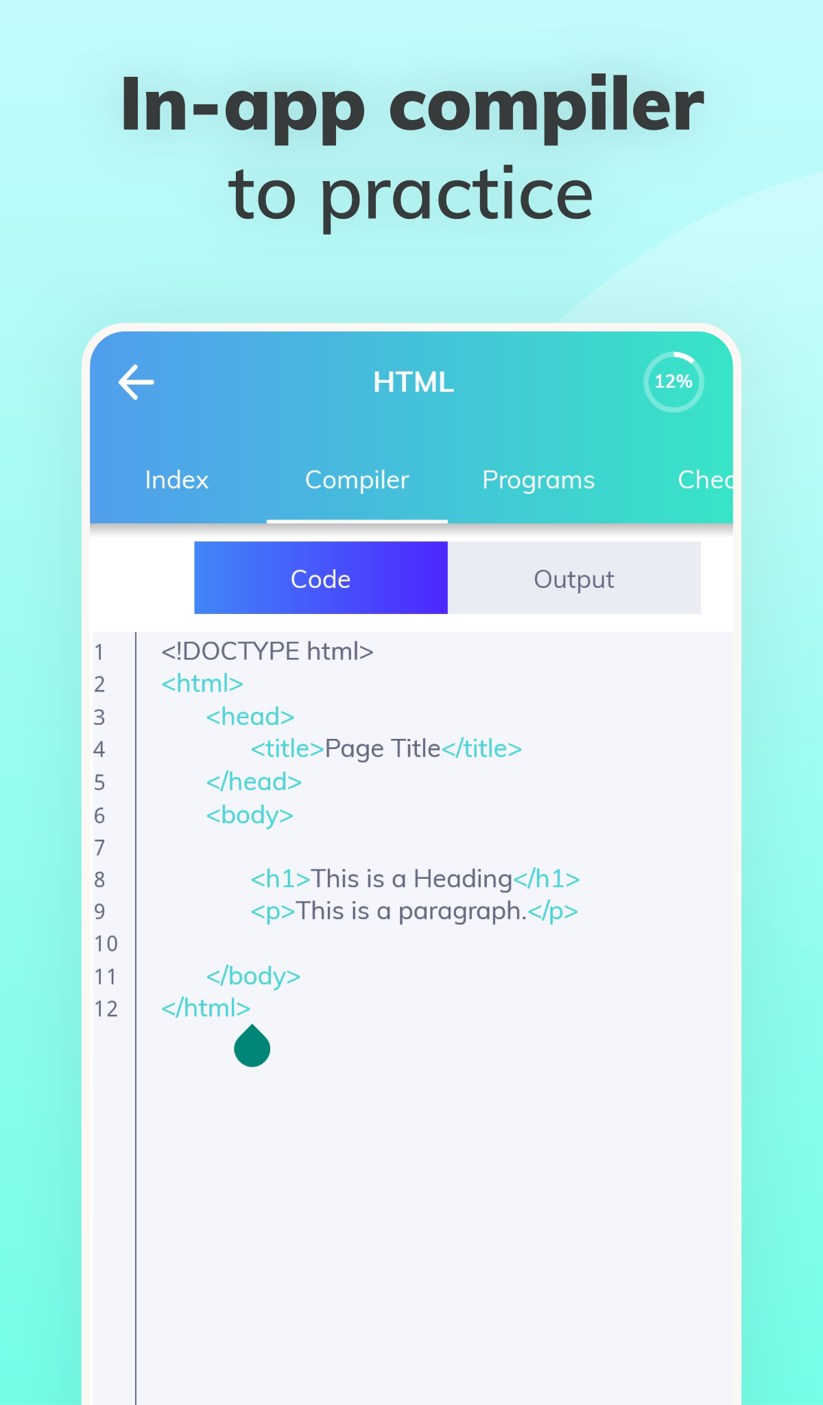 اسکرین شات 6 برنامه Learn Web Development