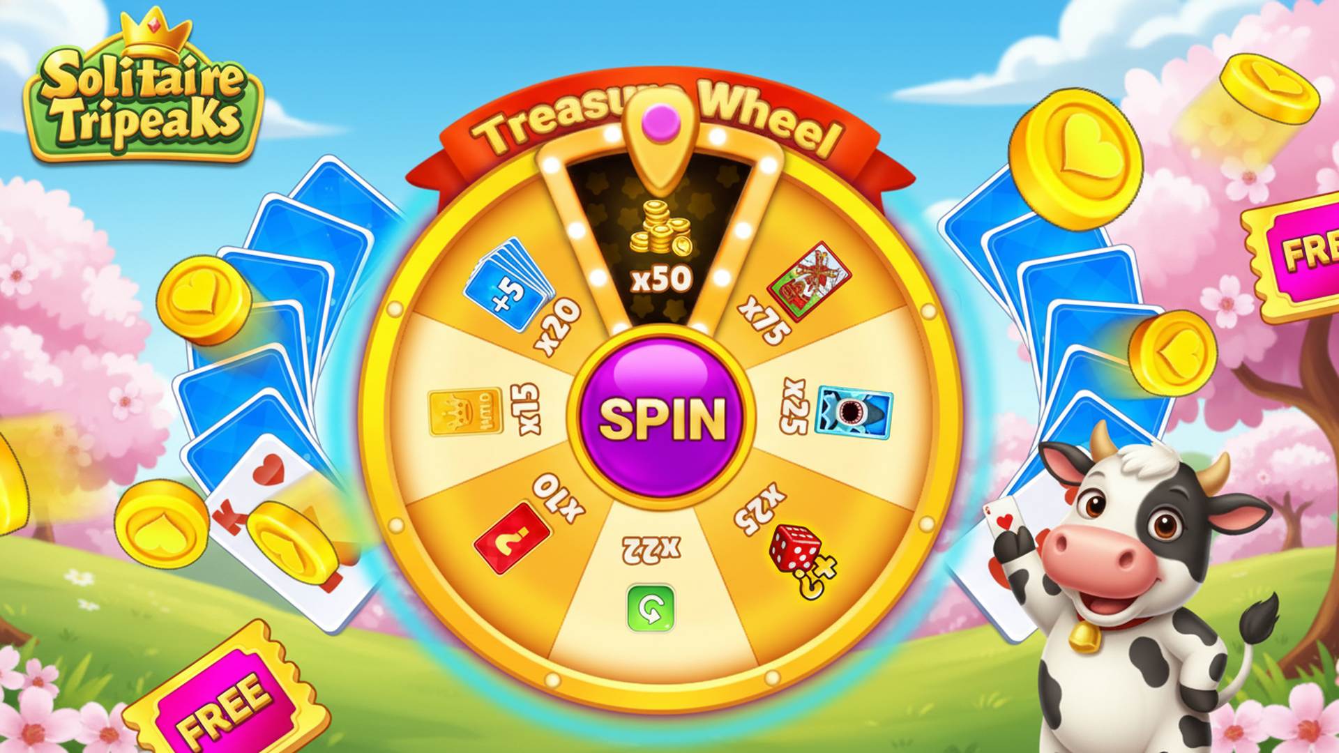 اسکرین شات 5 بازی Solitaire TriPeaks: Brain