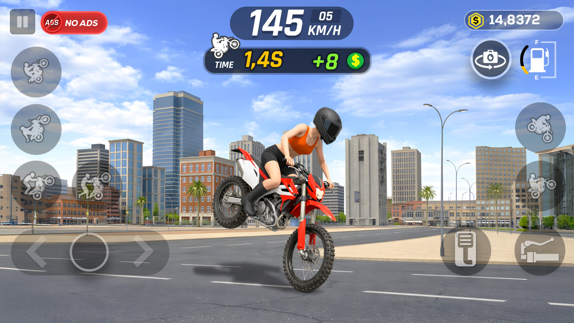 اسکرین شات 3 بازی Wheelie Master: Moto Ride 3D
