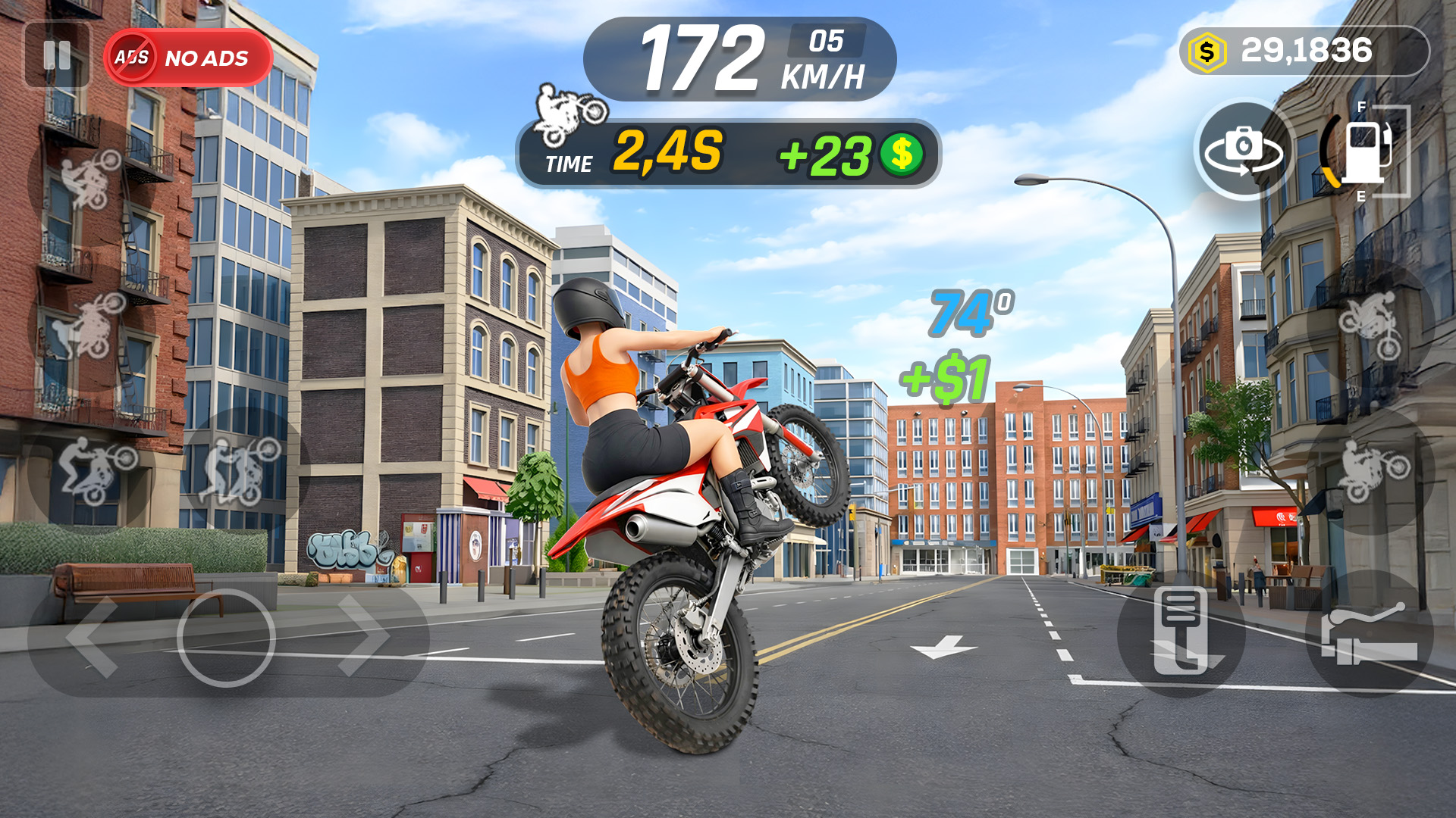اسکرین شات 4 بازی Wheelie Master: Moto Ride 3D