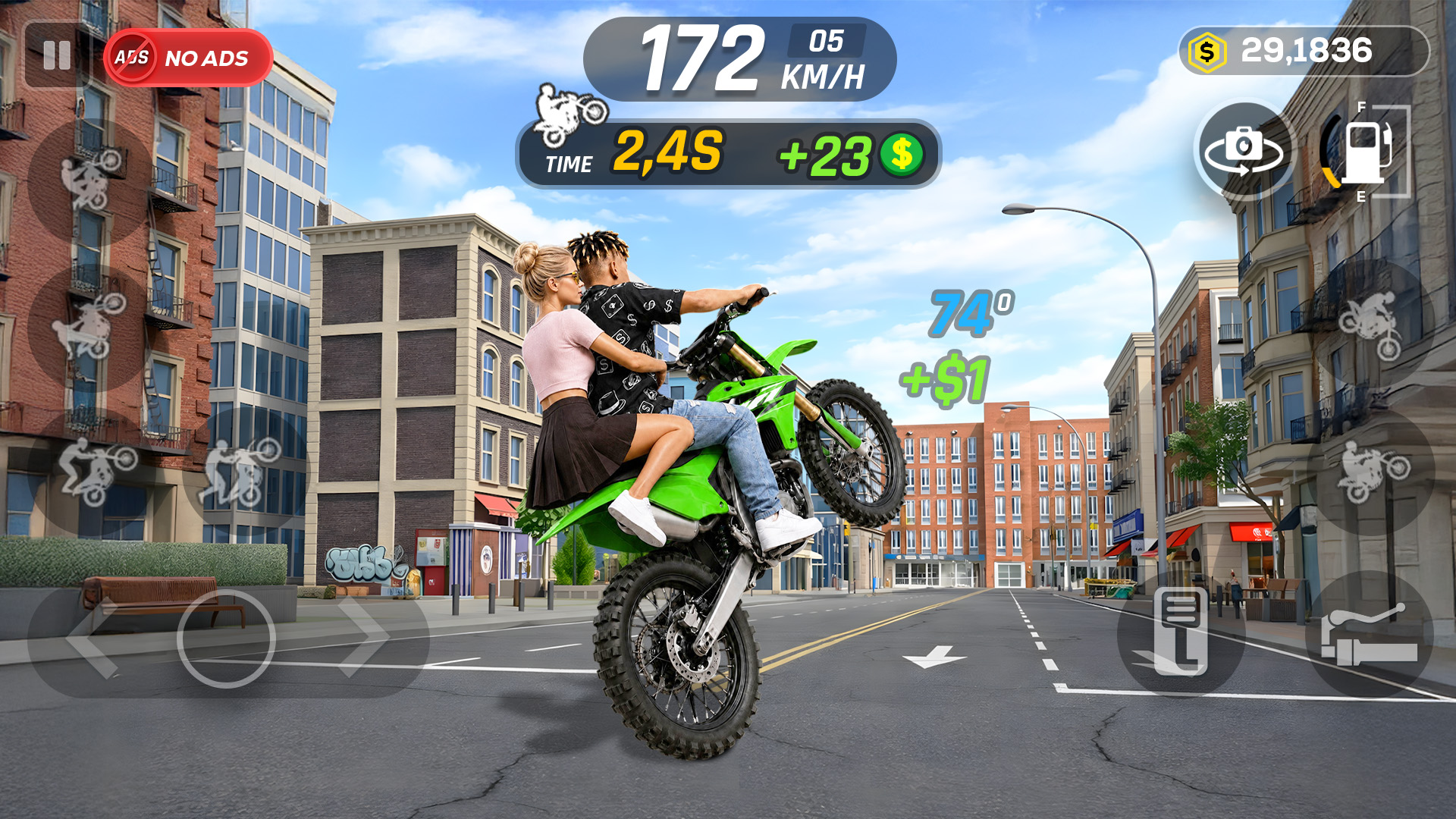 اسکرین شات 4 بازی Wheelie Master: Moto Ride 3D