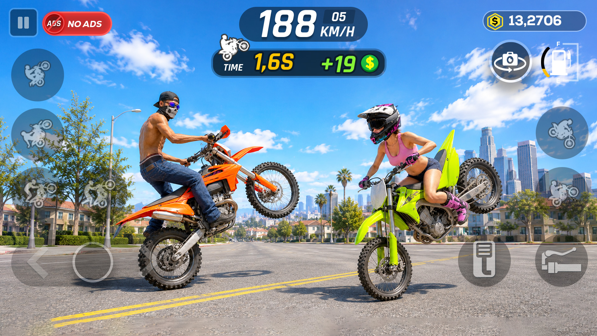 اسکرین شات 1 بازی Wheelie Master: Moto Ride 3D