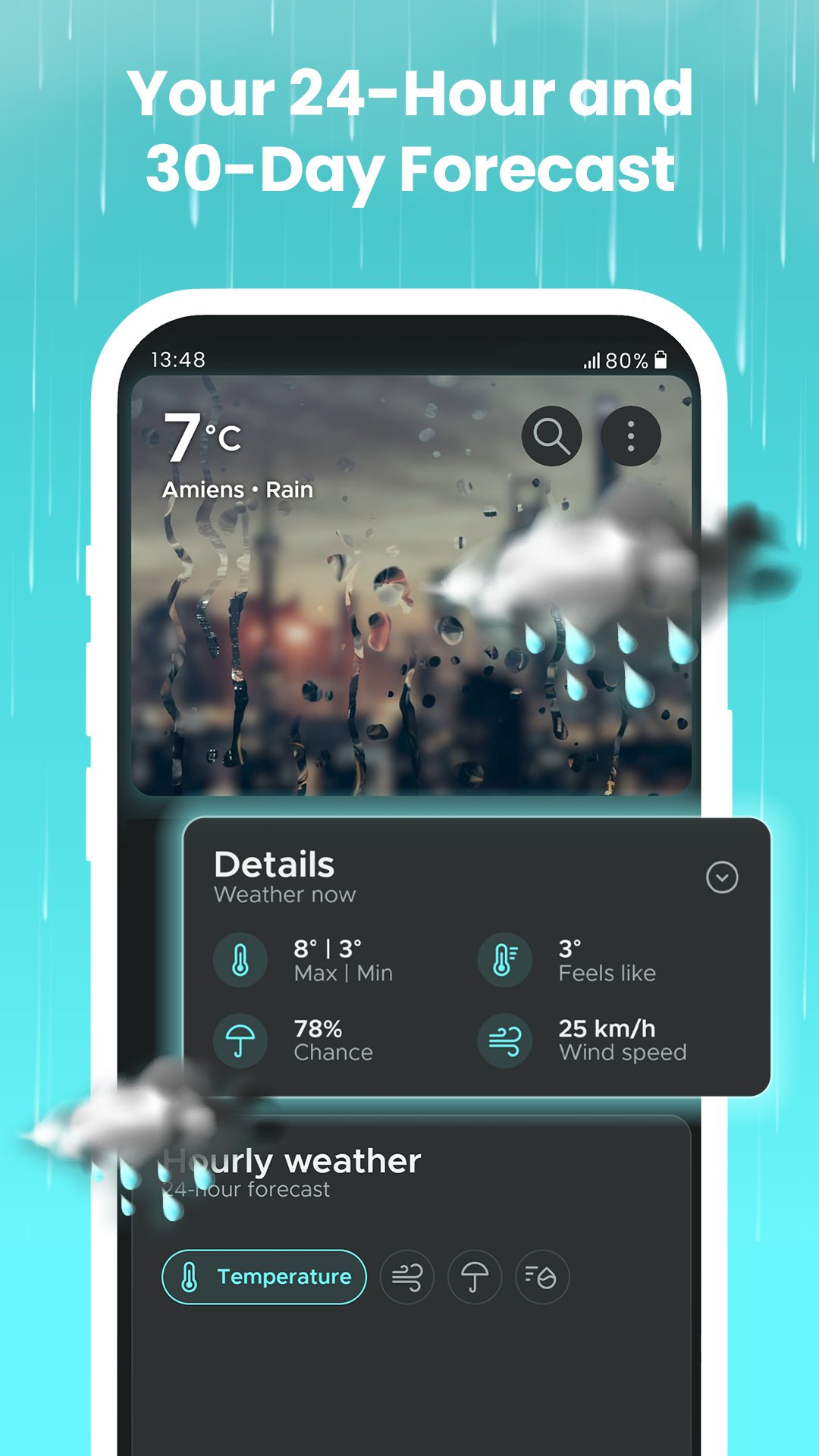 اسکرین شات 4 برنامه Overdrop - Weather & Widgets