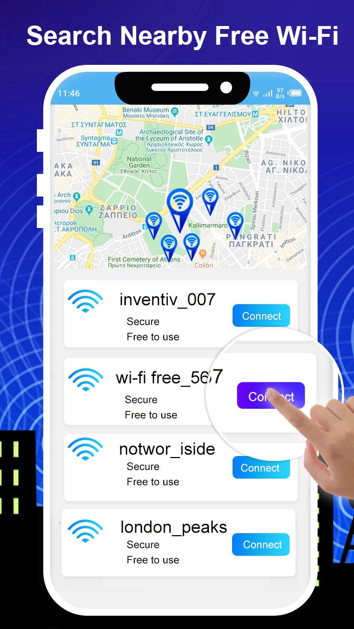 اسکرین شات 1 برنامه WIFI Password Show-Wifi Key