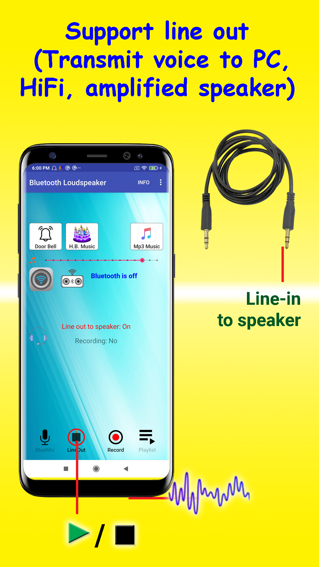 اسکرین شات 5 برنامه Bluetooth Loudspeaker