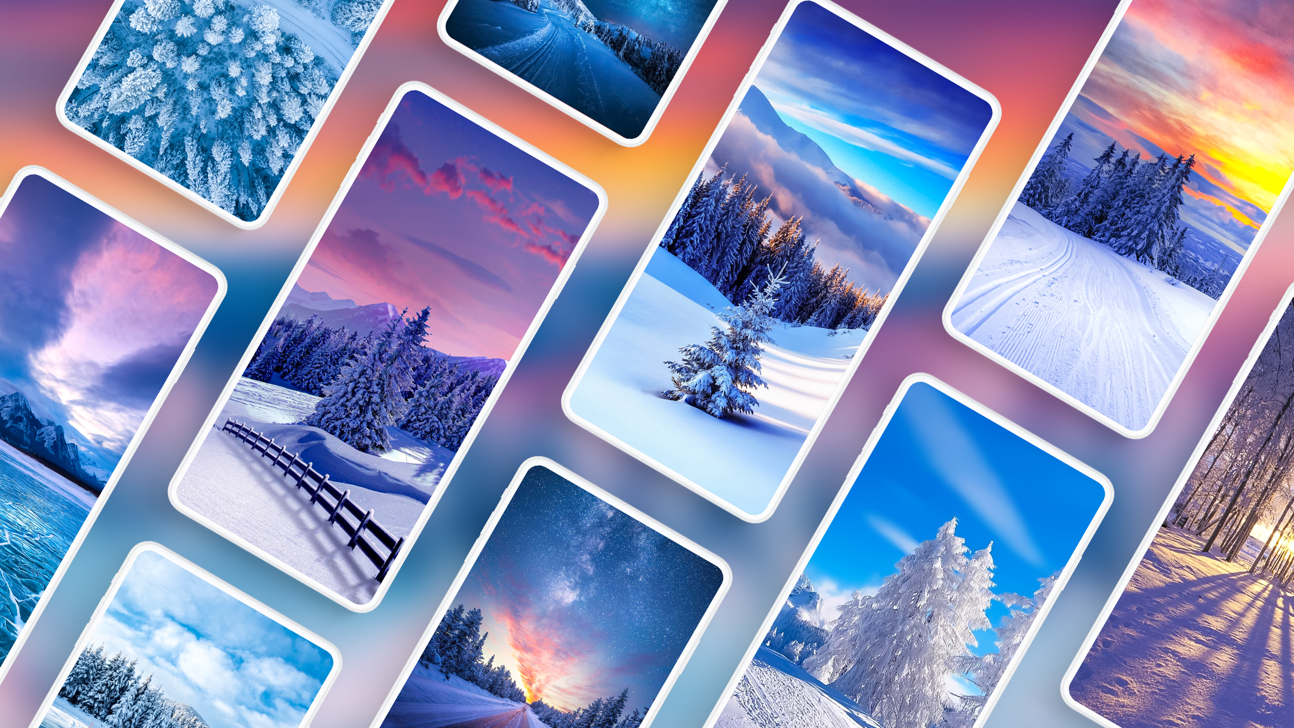 اسکرین شات 1 برنامه Winter wallpapers 4K