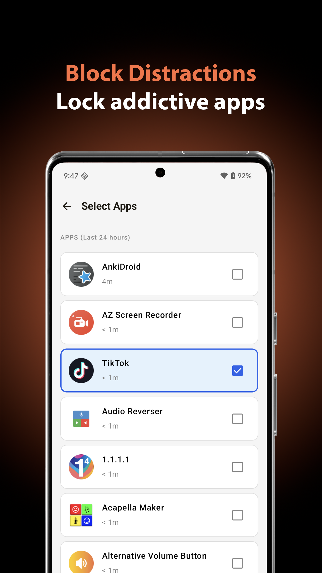 اسکرین شات 2 برنامه PushUp Time - App Blocker