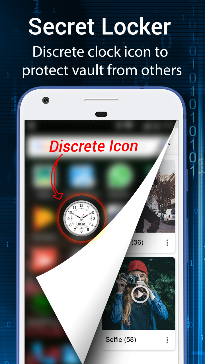 اسکرین شات 6 برنامه Clock Vault-Hide Photos,Videos