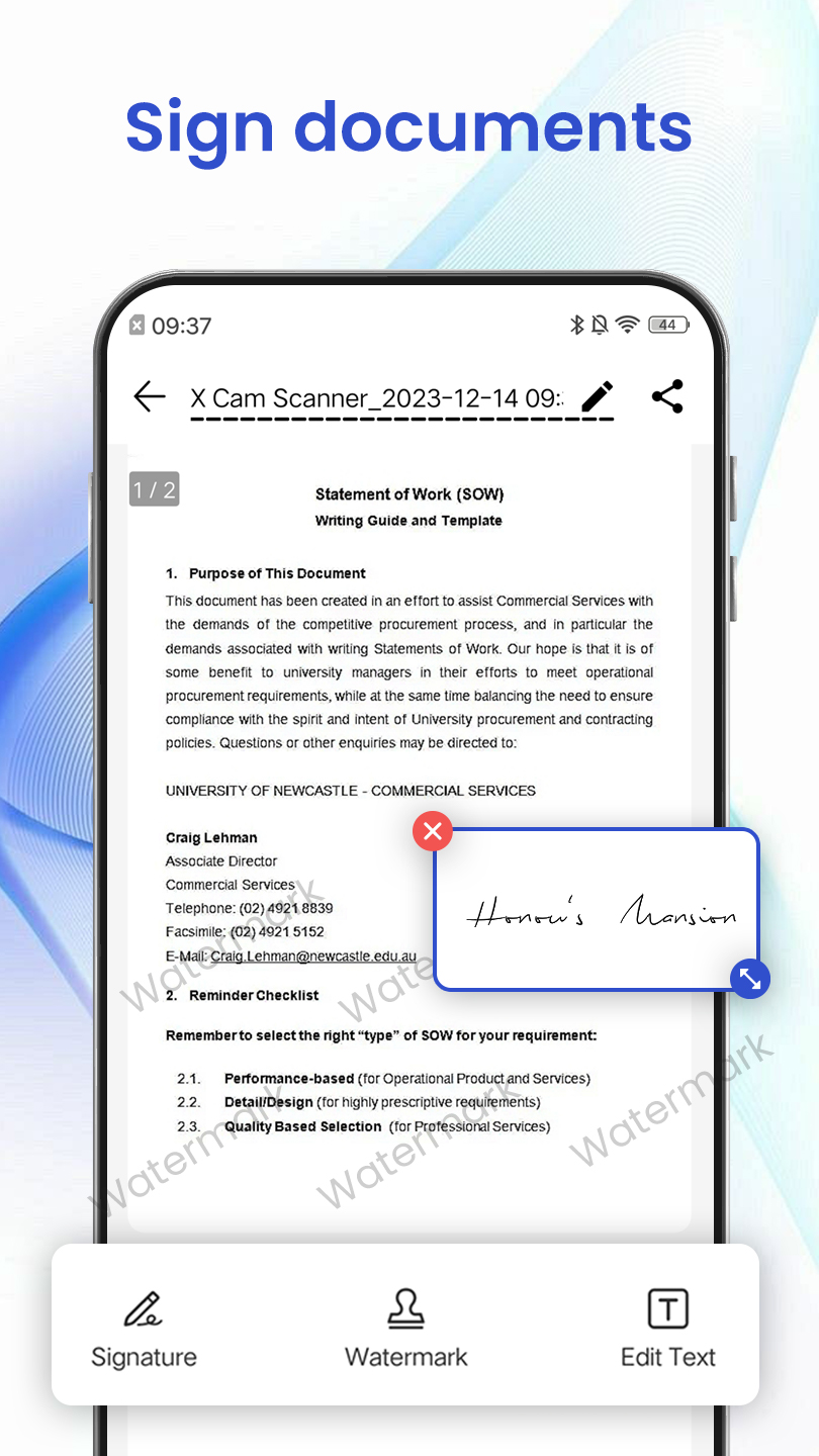 اسکرین شات 4 برنامه X Camera Scanner, PDF scanner
