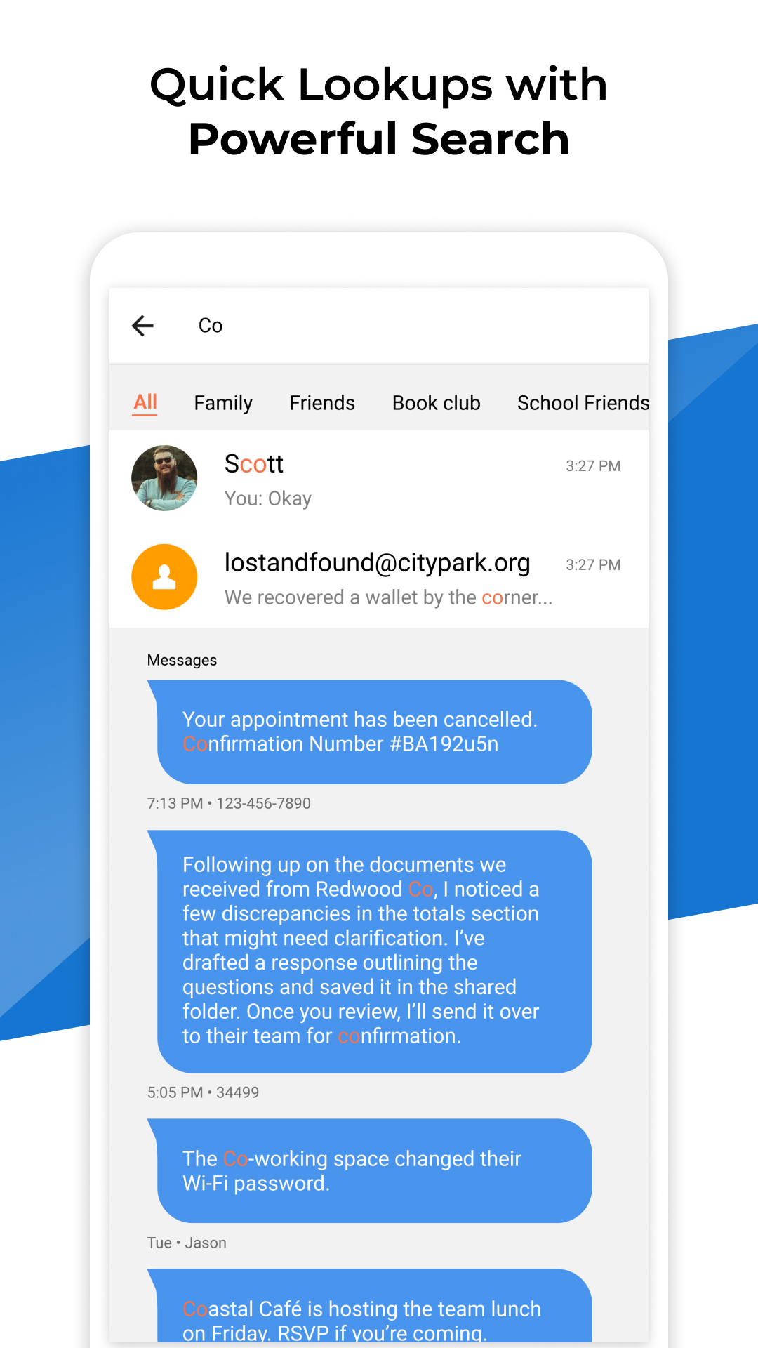 اسکرین شات 3 برنامه Pulse SMS (Phone/Tablet/Web)