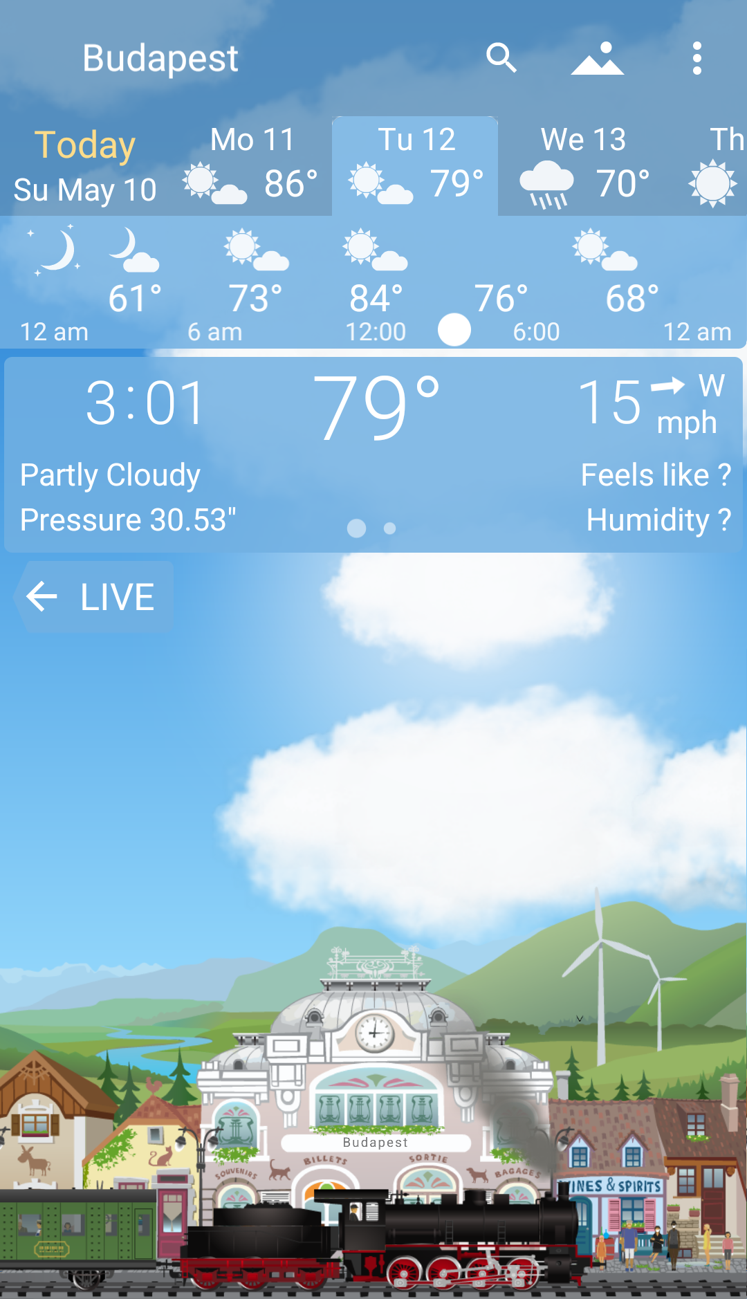 اسکرین شات 7 برنامه YoWindow Weather and wallpaper