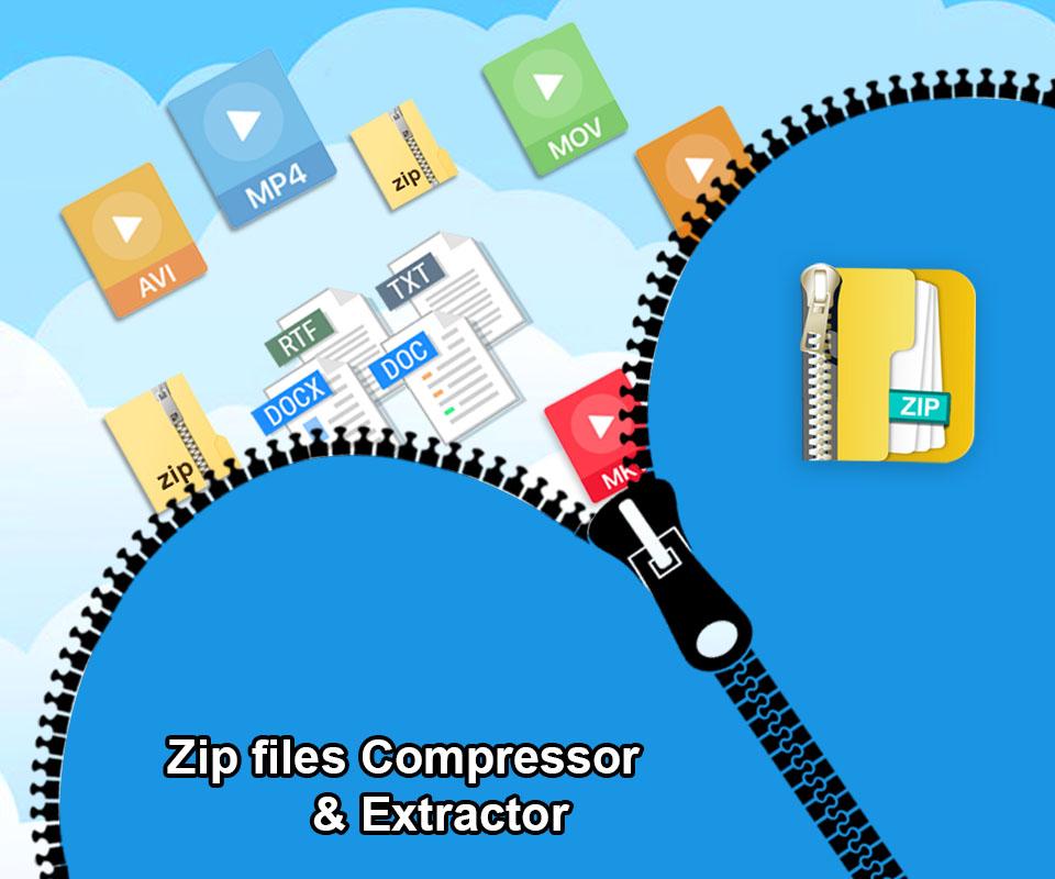 اسکرین شات 2 برنامه Zip Unzip-File Extractor