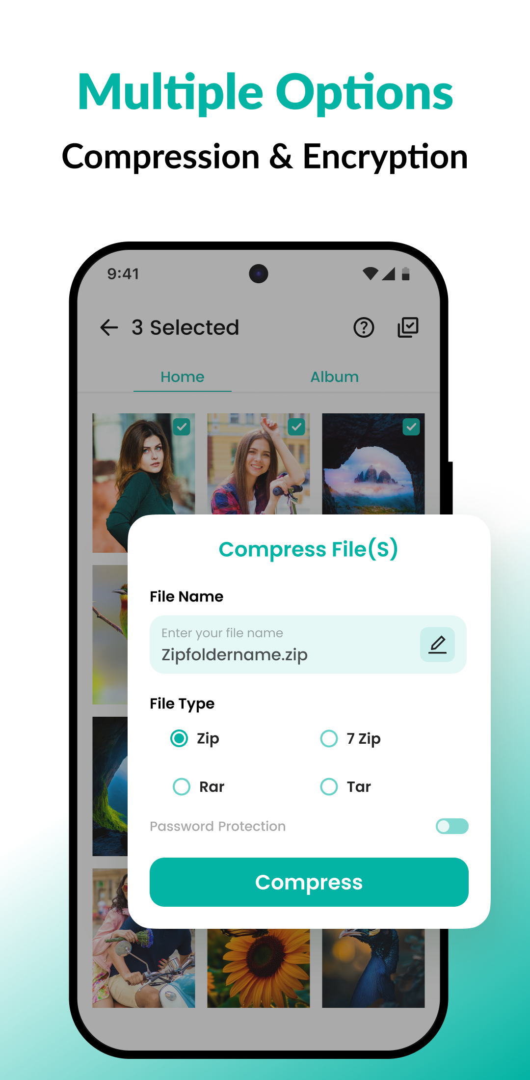اسکرین شات 4 برنامه Zip Extractor - UnZIP, UnRAR