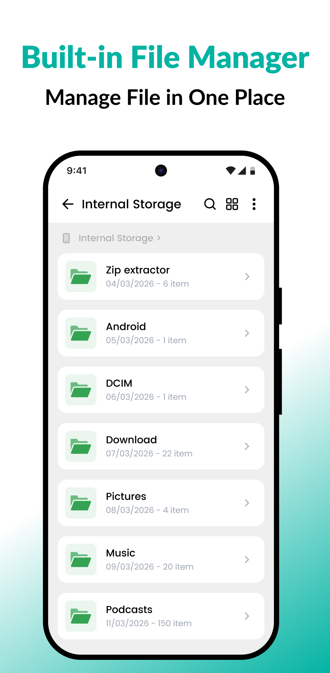 اسکرین شات 5 برنامه Zip Extractor - UnZIP, UnRAR