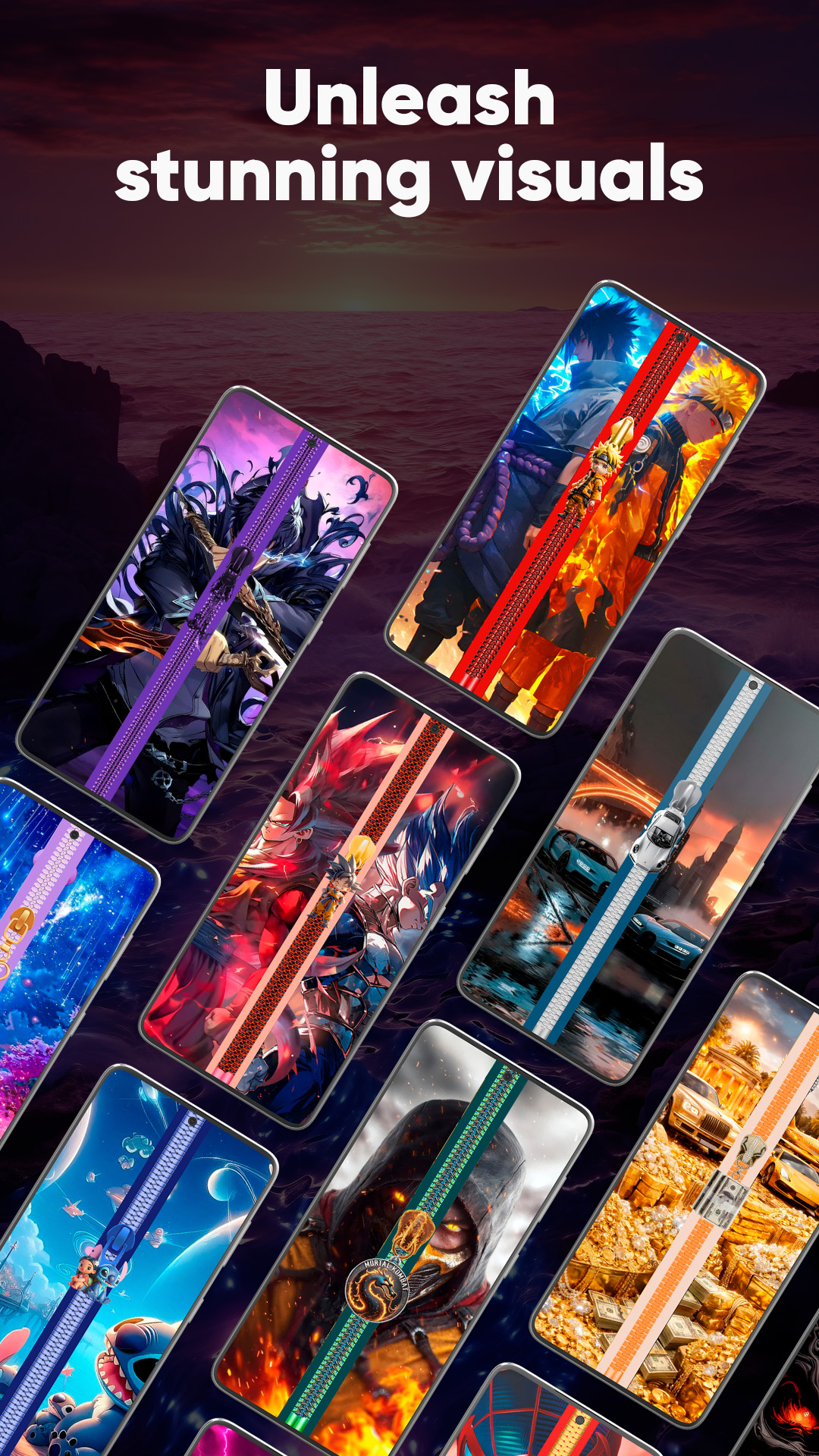 اسکرین شات 4 برنامه Zipper Lock Screen & Wallpaper