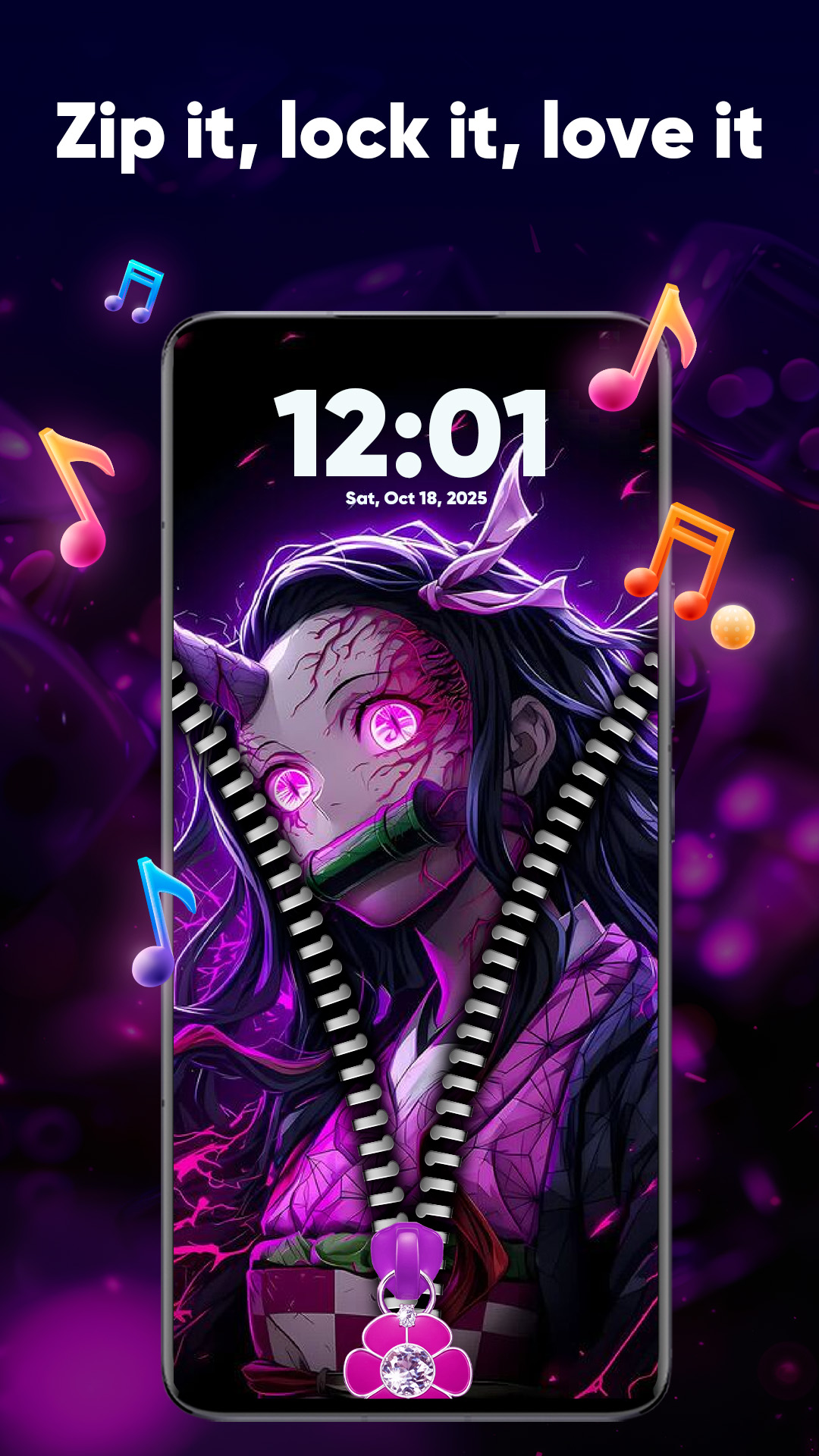 اسکرین شات 7 برنامه Zipper Lock Screen & Wallpaper