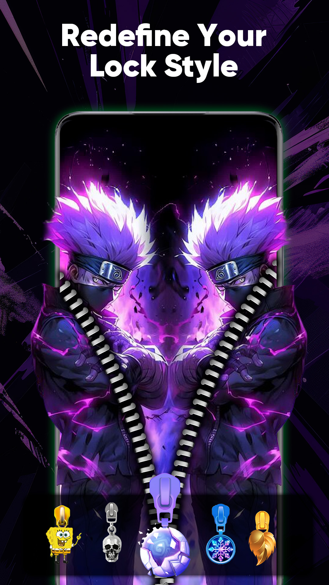 اسکرین شات 5 برنامه Zipper Lock Screen & Wallpaper