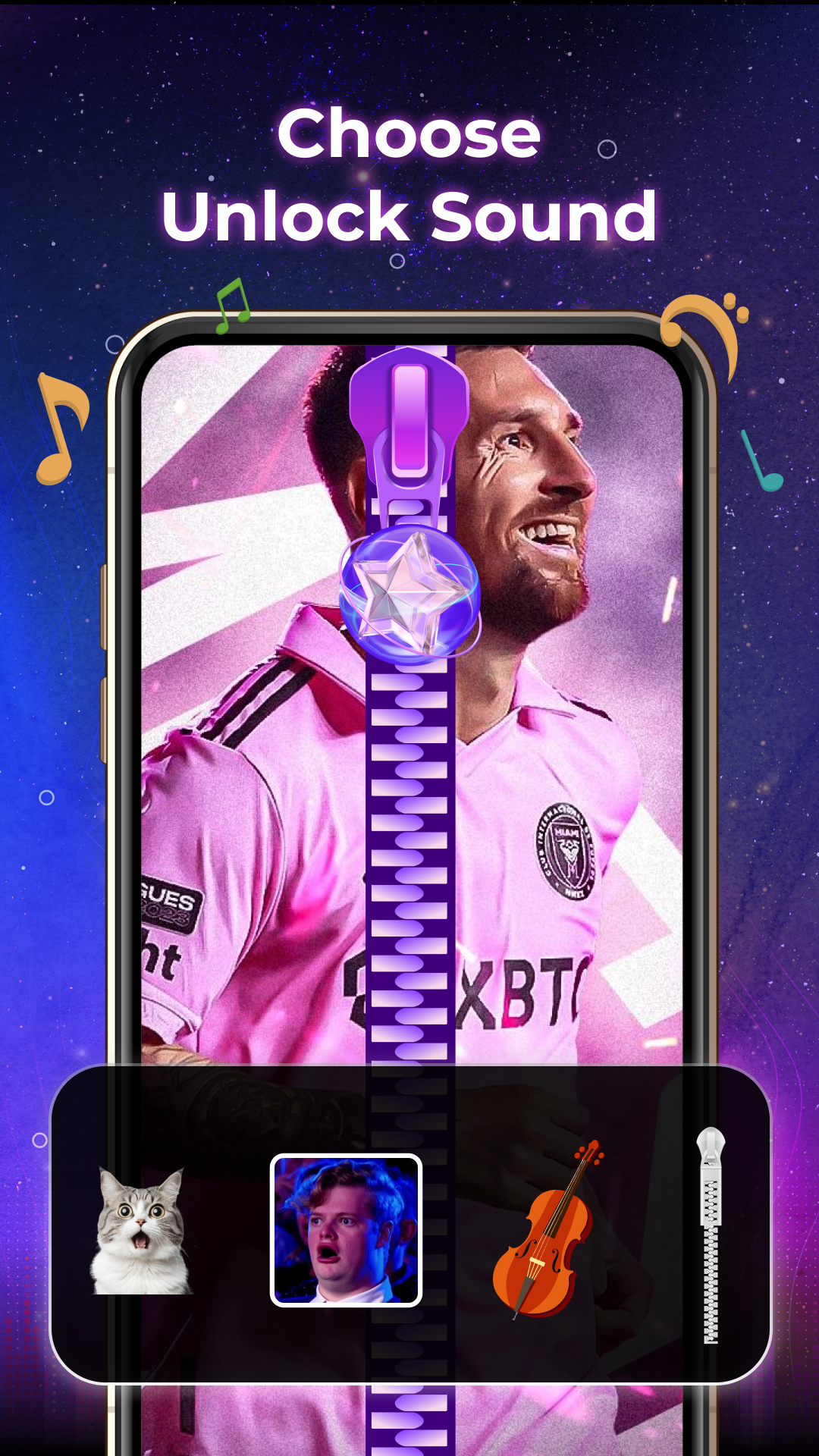 اسکرین شات 4 برنامه ZipLock - Zipper Lock Screen