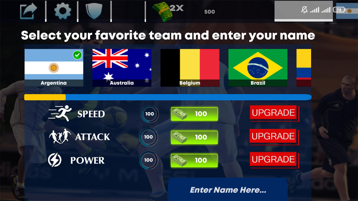 اسکرین شات 3 بازی بازی فوتبال خیابانی