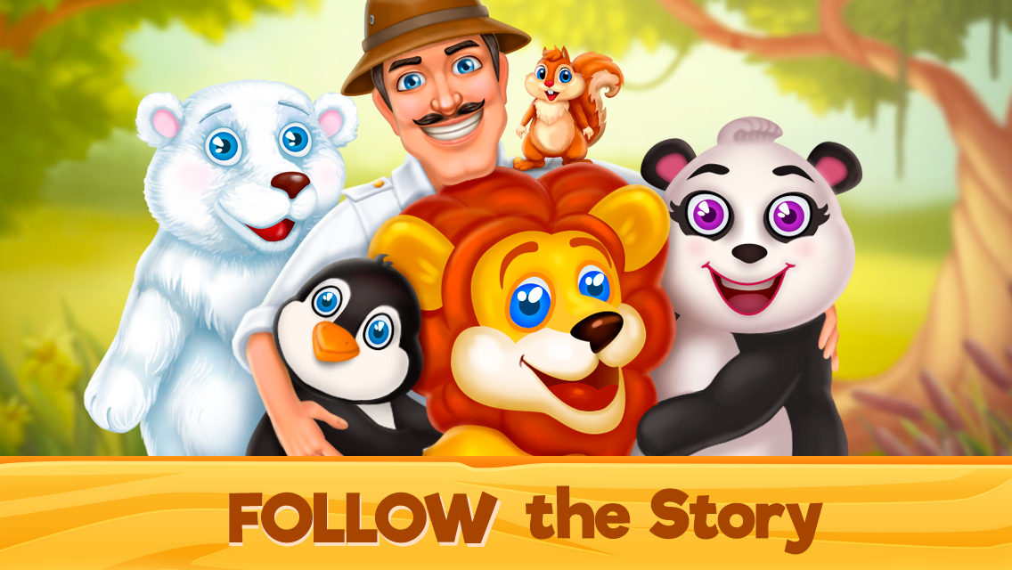 اسکرین شات 5 بازی Zoo Rescue: Match 3 & Animals