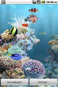 اسکرین شات 1 برنامه aniPet Aquarium LiveWallpaper